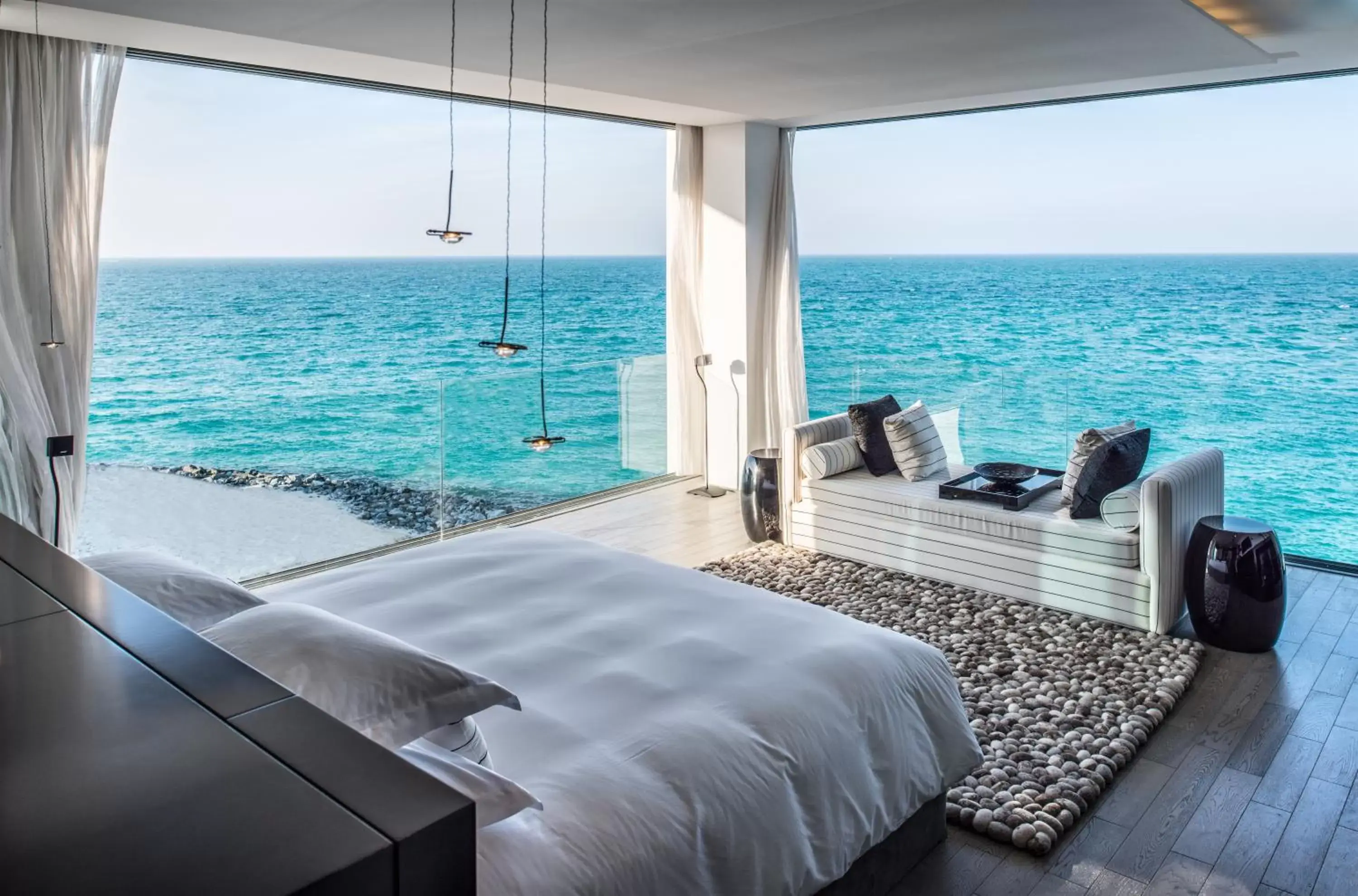 Bed, Sea View in Nurai Island, Saadiyat