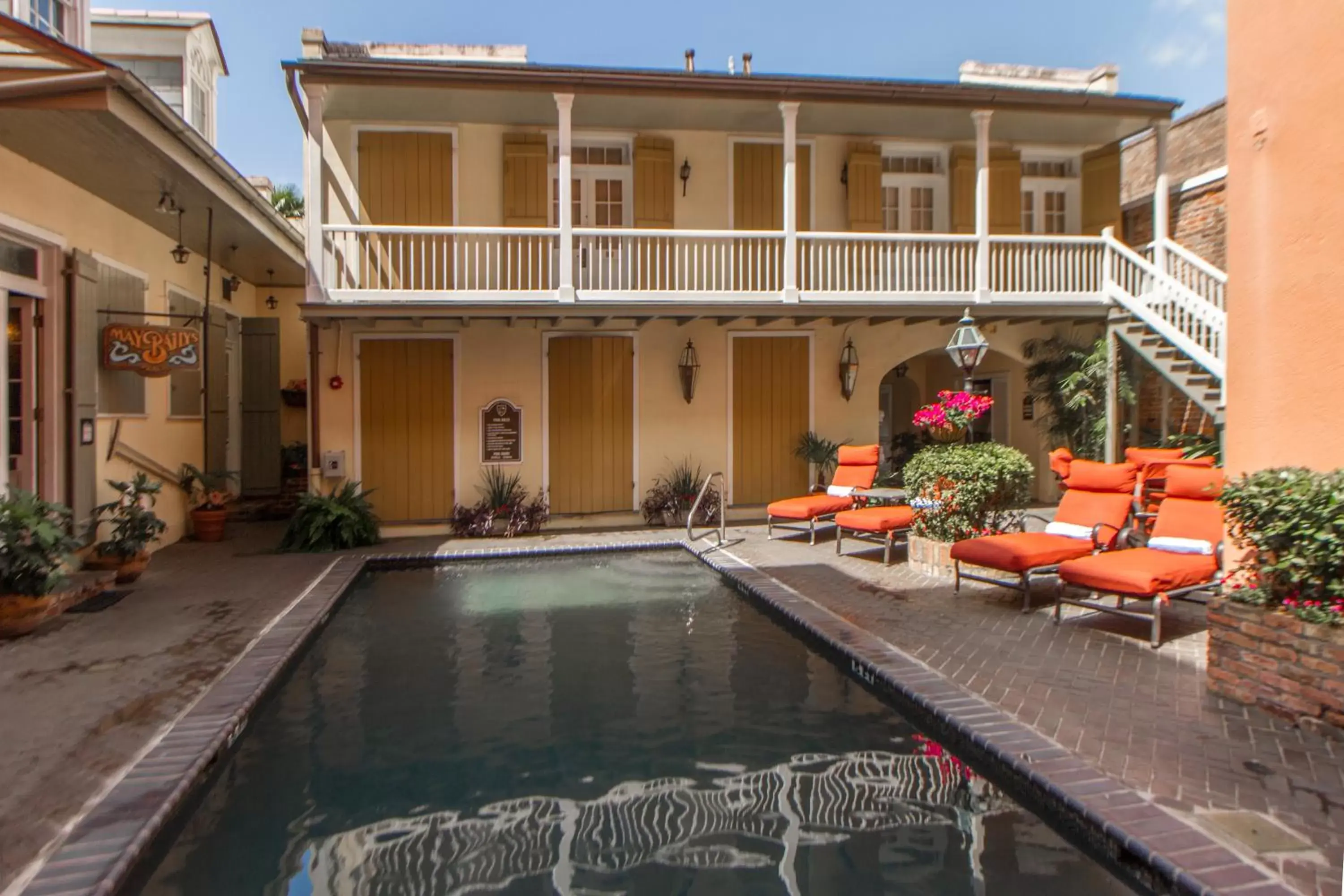 Swimming pool, Property Building in Dauphine Orleans Hotel