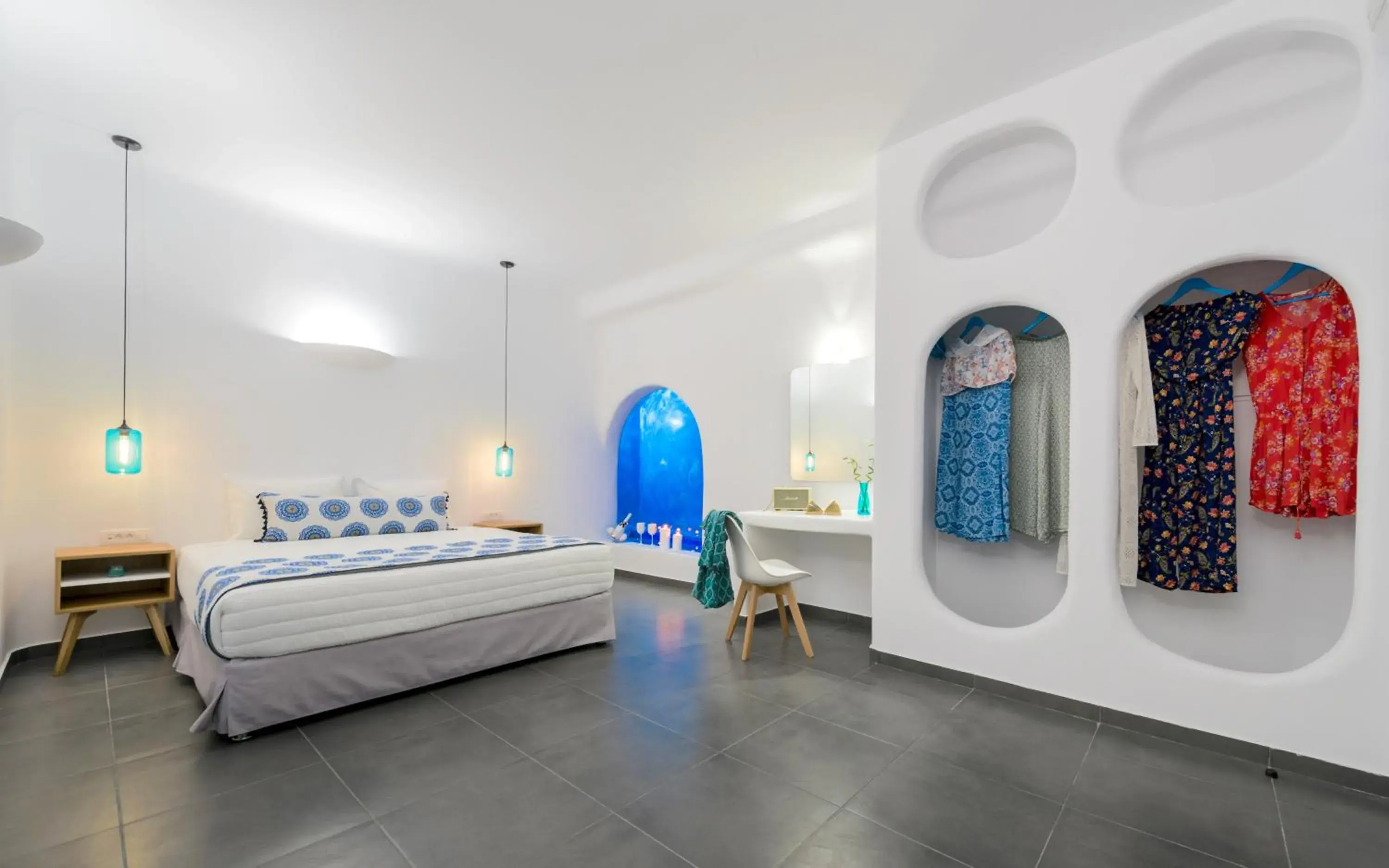 Decorative detail, Bed in San Marino Suites by Calm Collection Decorative detail, Bed in San Marino Suites by Calm Collection