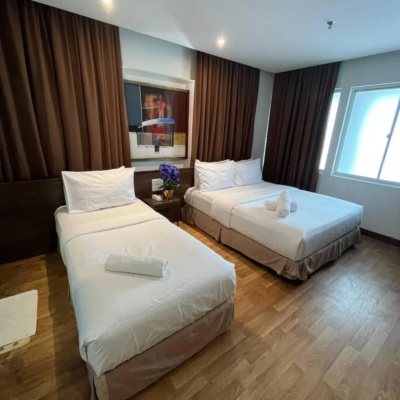 Bed in Frenz Hotel Kuala Lumpur