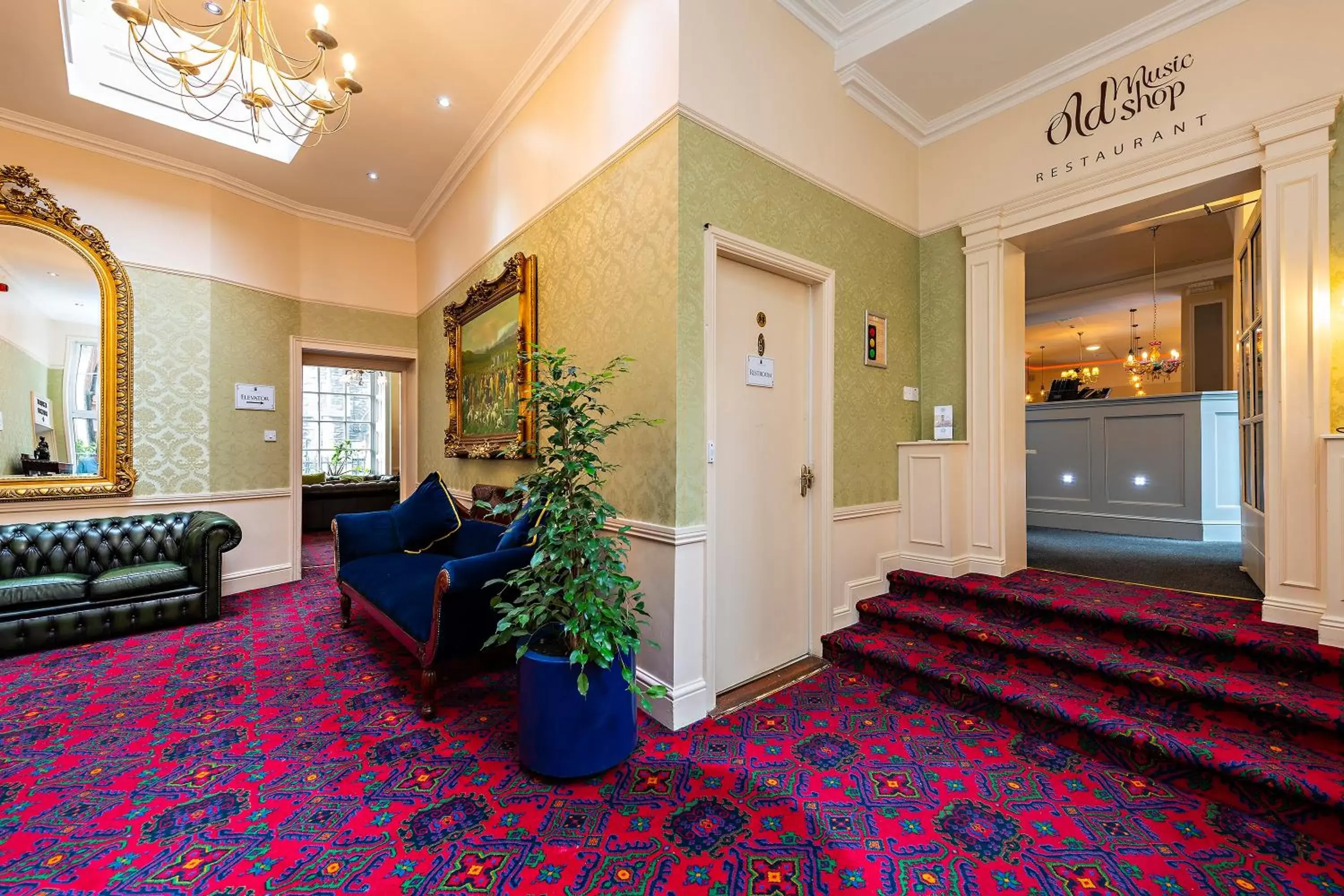 Lobby or reception in The Castle Hotel