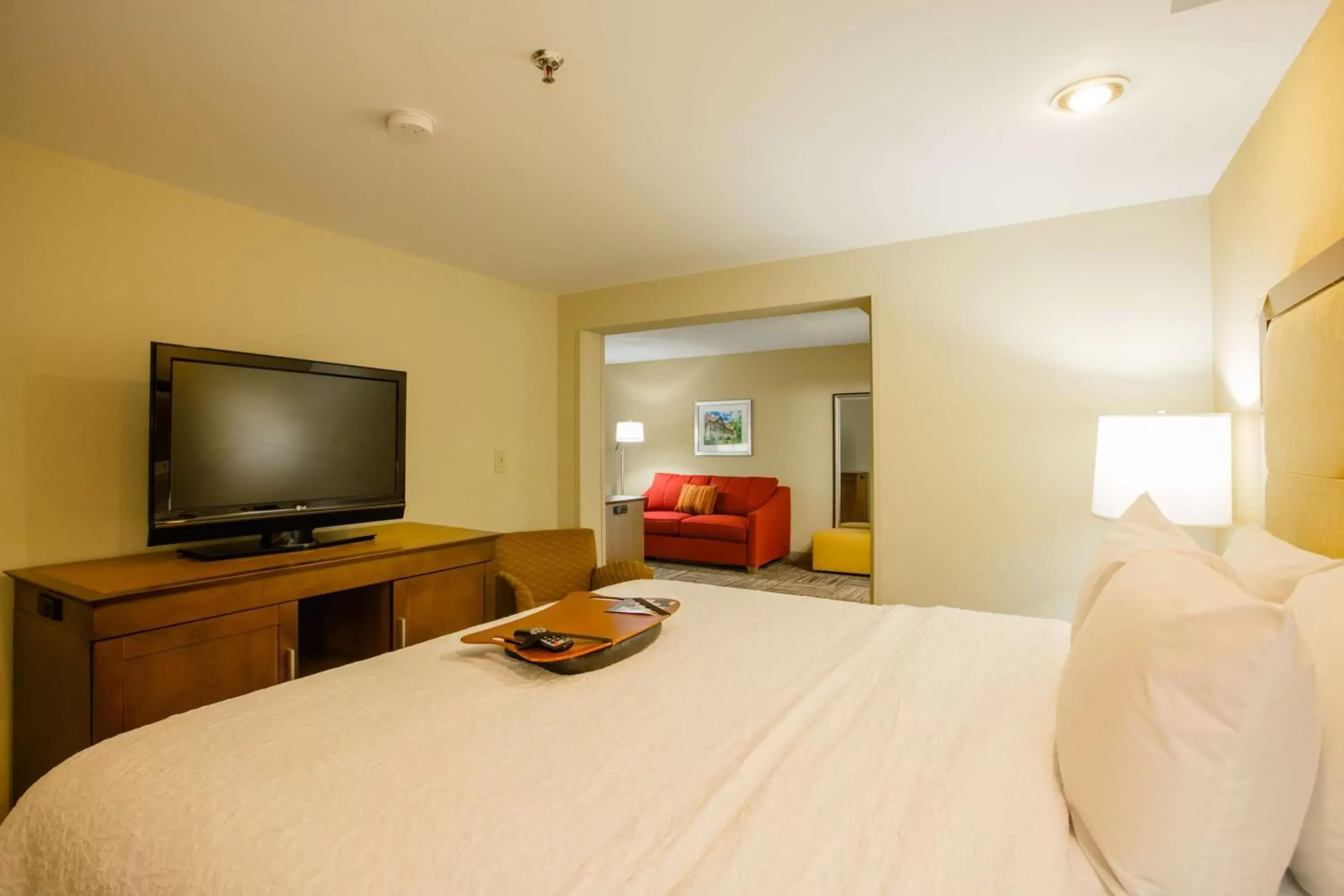 Bed, TV/Entertainment Center in Hampton Inn Atlanta-Northlake