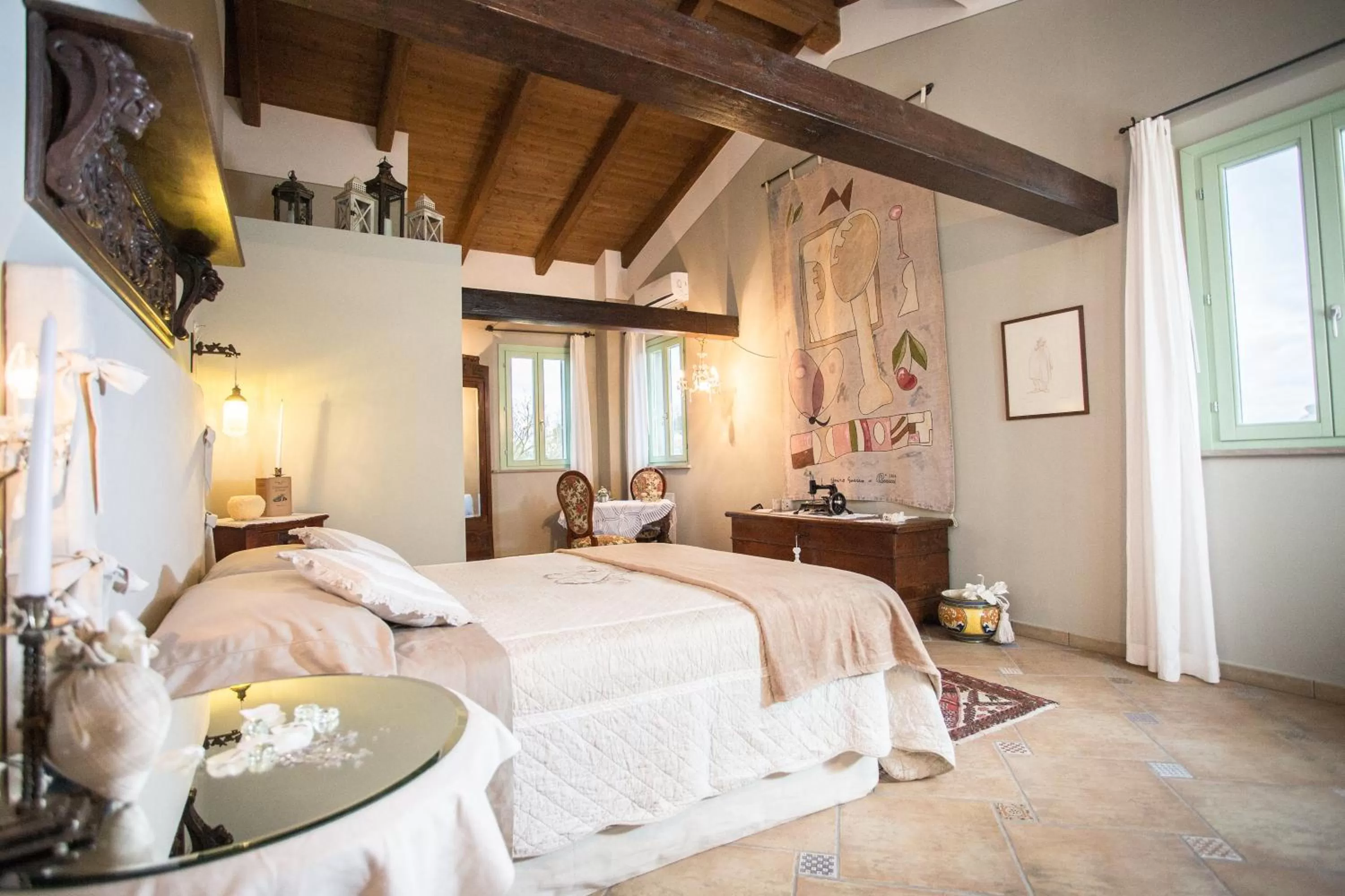 Bed in Locanda Antico Casale Cesenatico