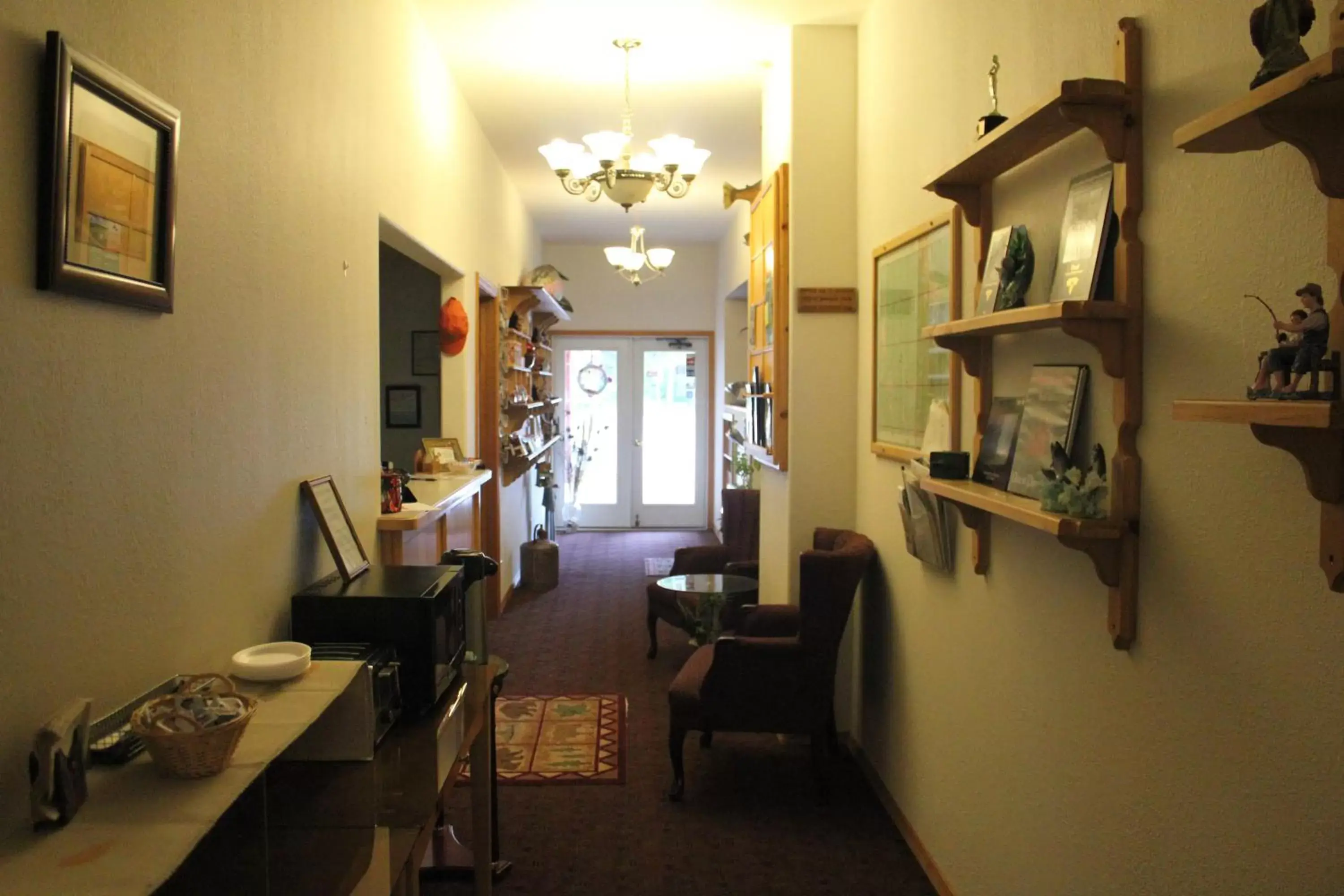 Lobby or reception in Caboose Motel