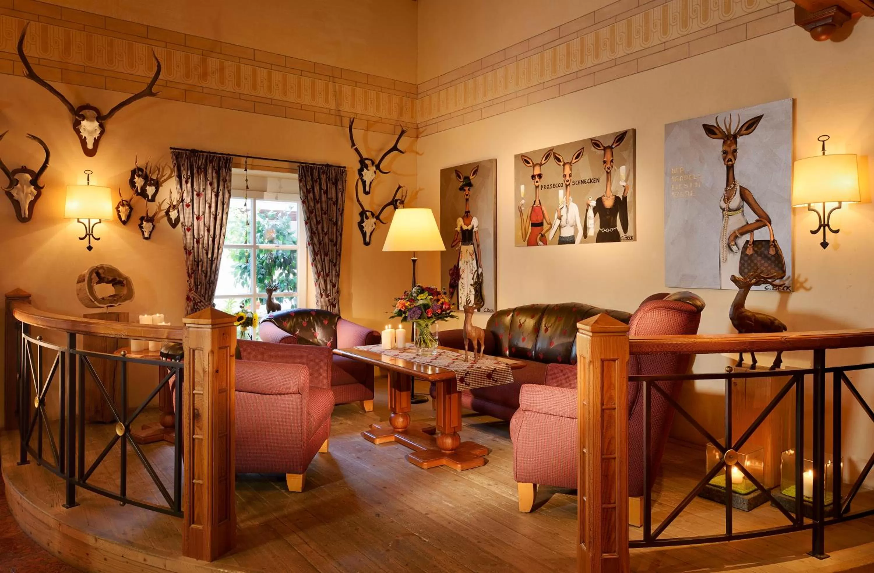 Lobby or reception in Romantik Hotel Knippschild