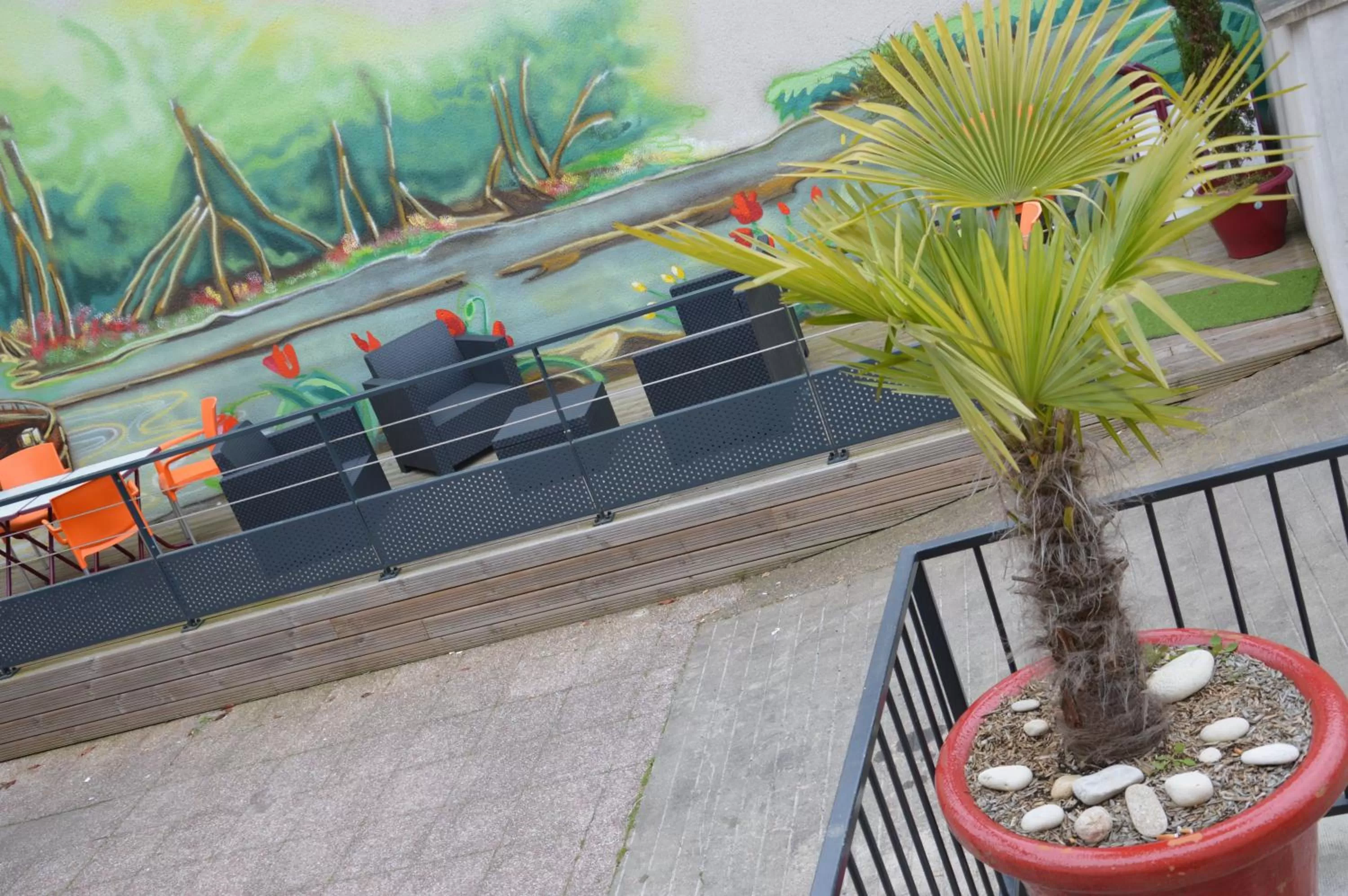 Decorative detail in Hotel le Faisan