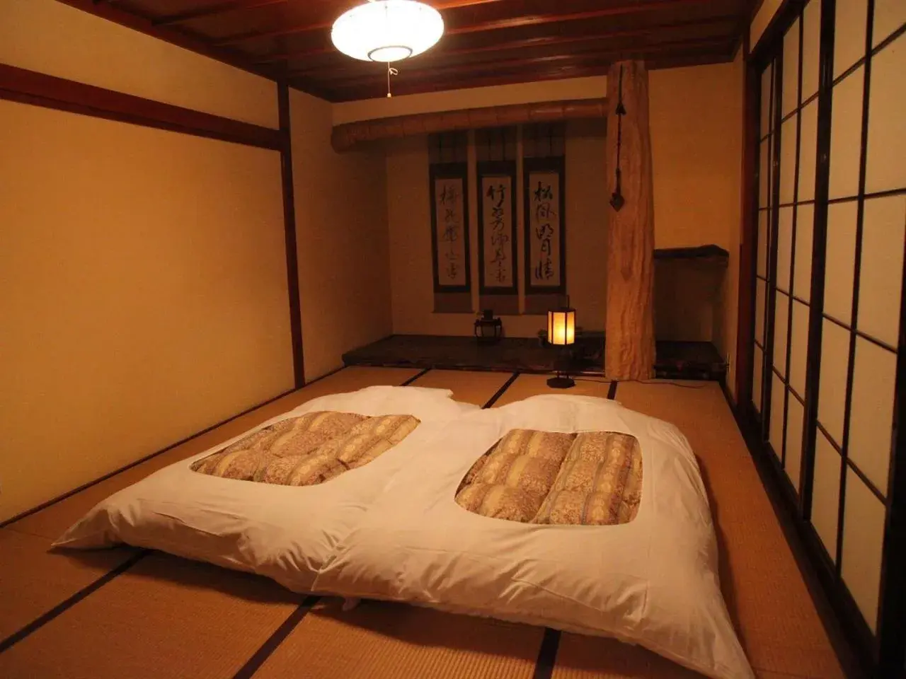 Bedroom, Bed in Wanosato Ryokan