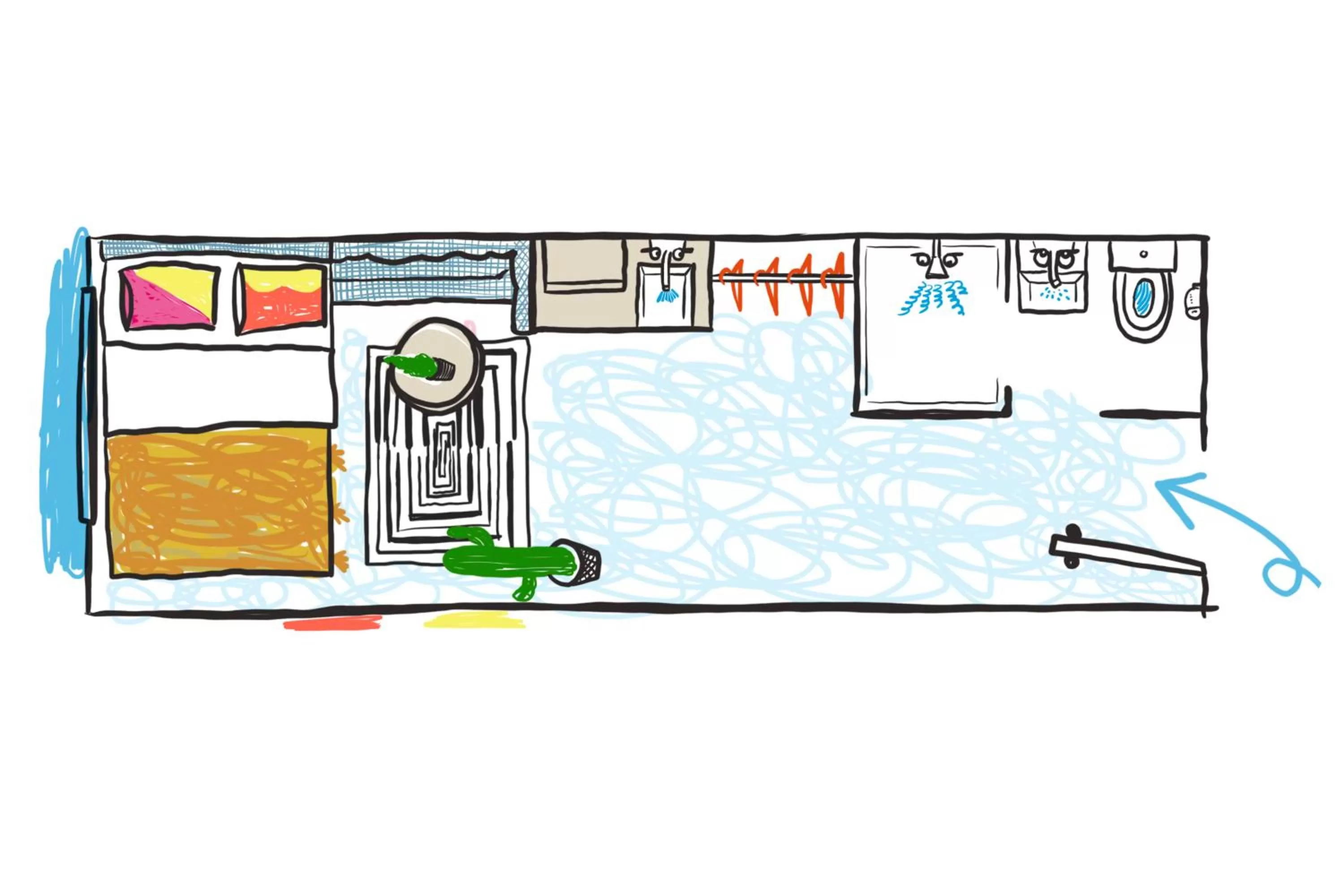 Floor plan in Penny Williamsburg