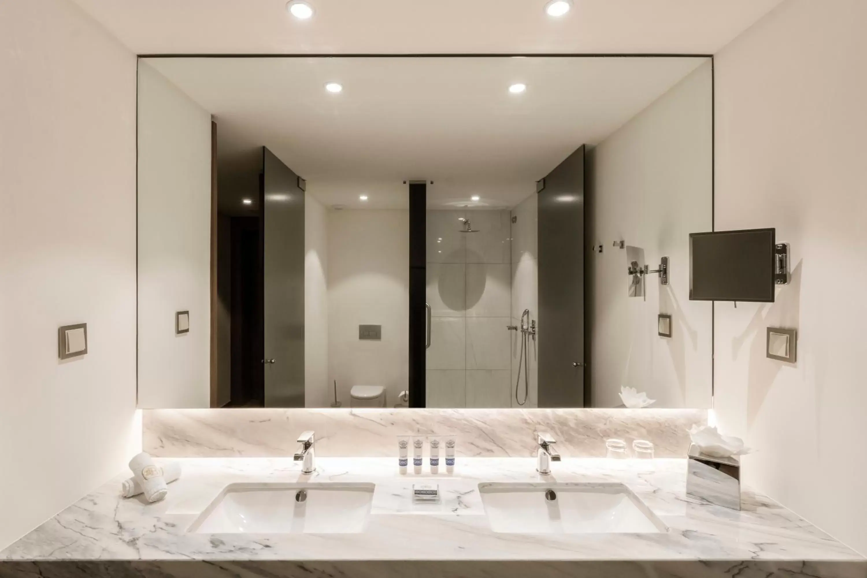 Shower, Bathroom in Boeira Garden Hotel Porto Gaia, Curio Collection by Hilton