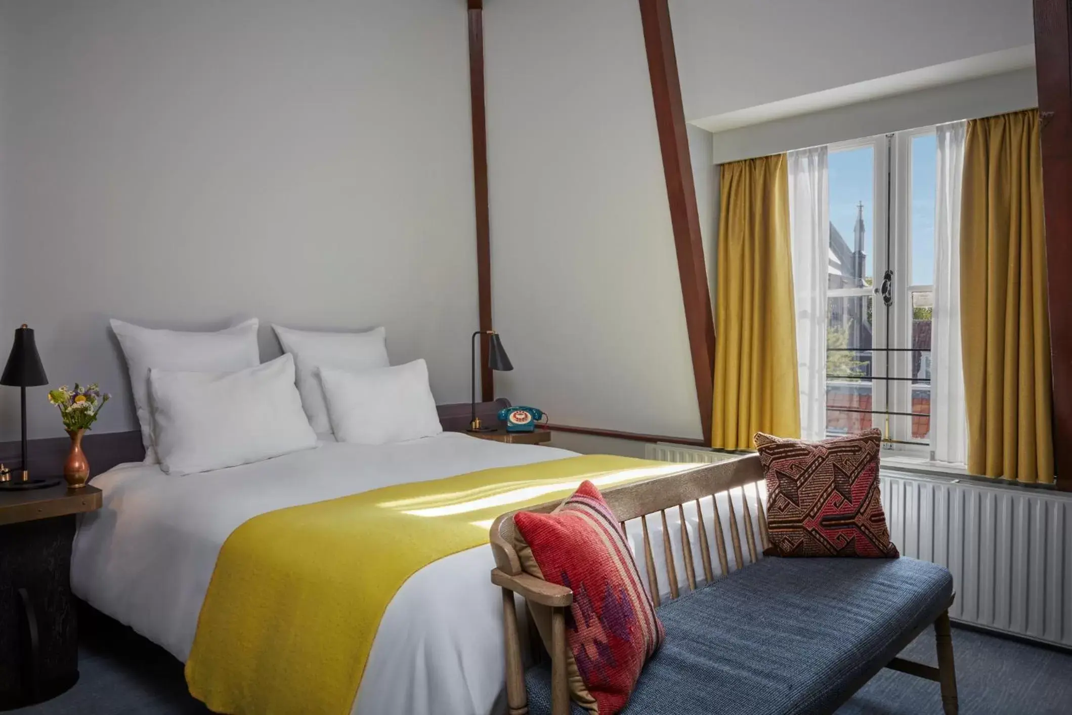 Bedroom, Bed in Pulitzer Amsterdam