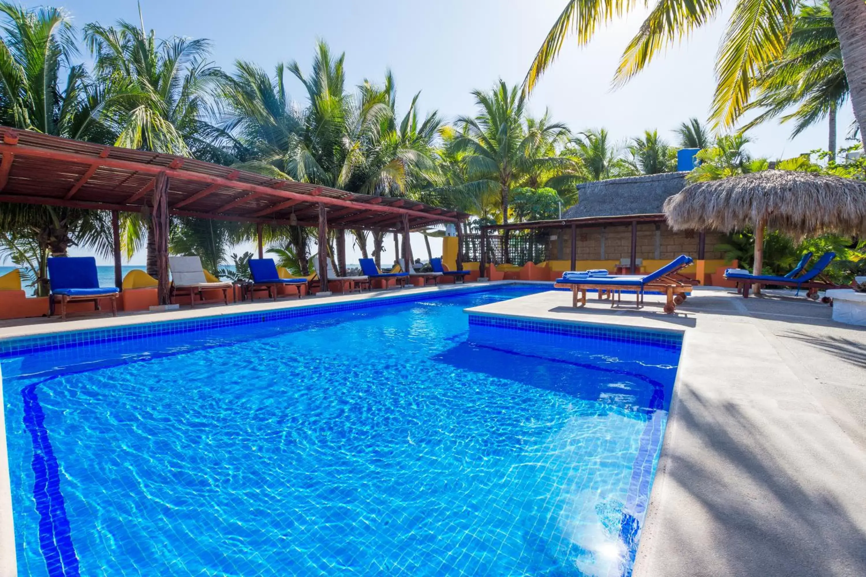 Floor plan, Swimming Pool in Hotel Meson de Mita