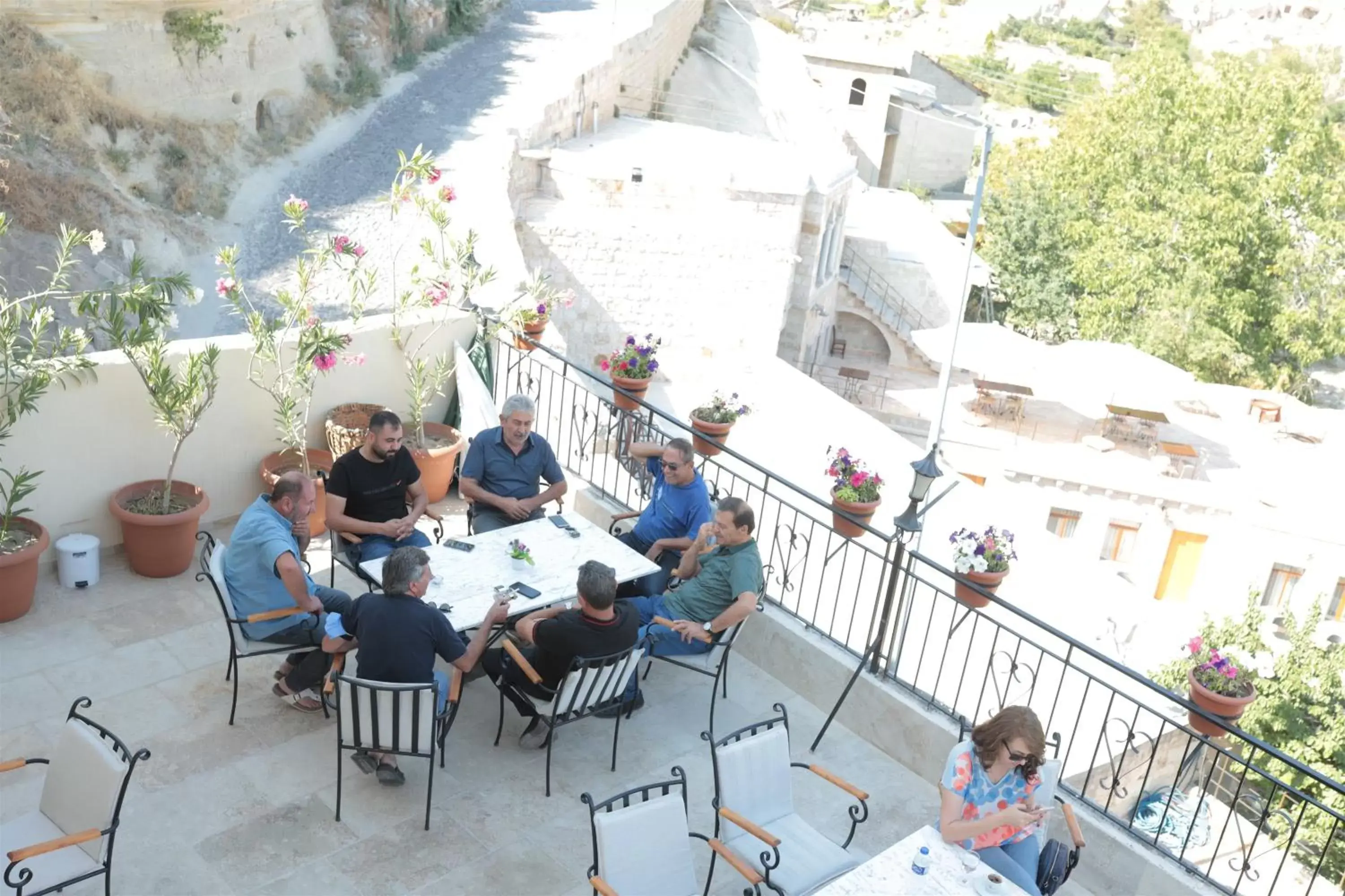 People in Guven Cave Hotel