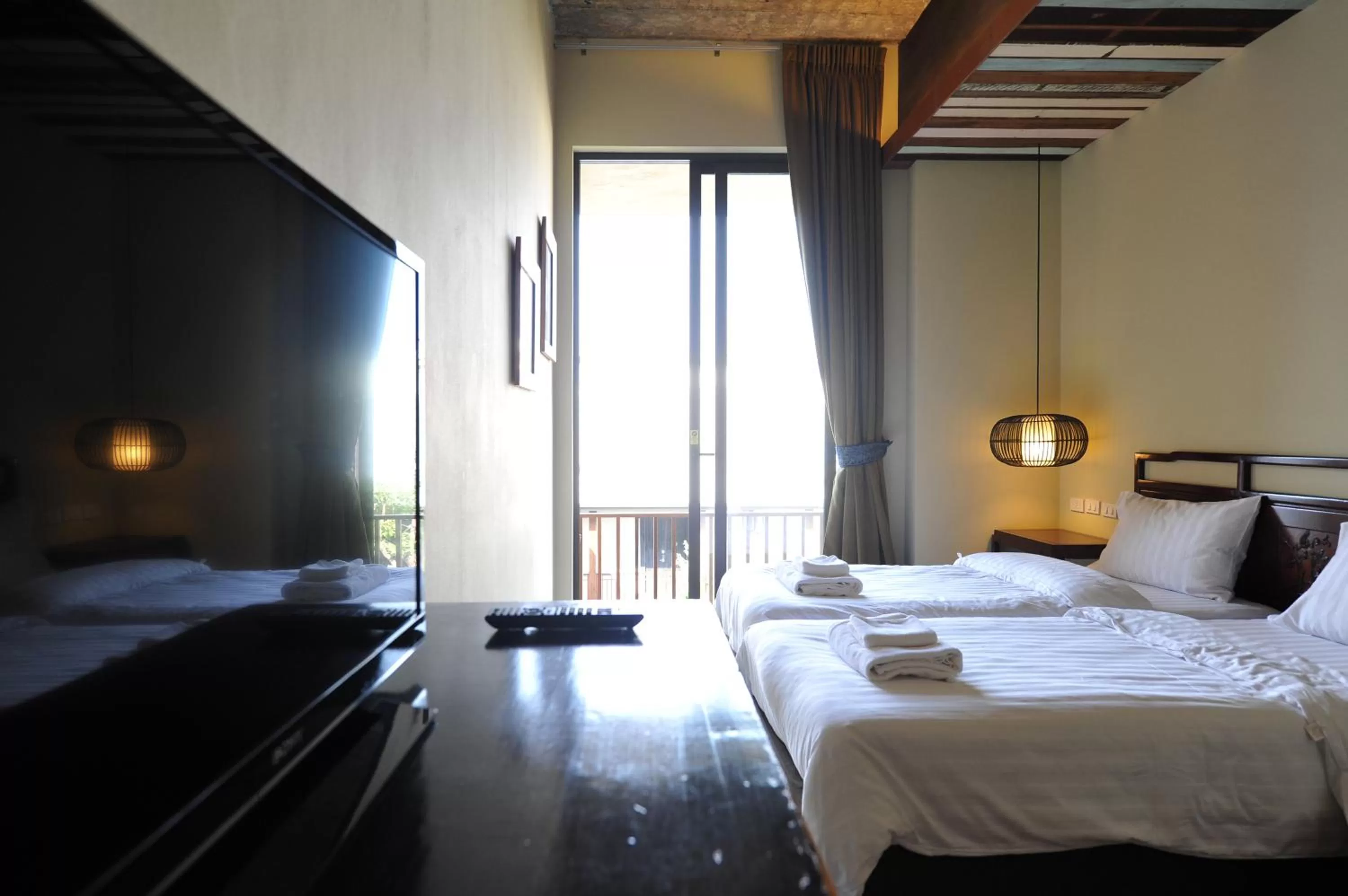 Bed in Villa Bangkok