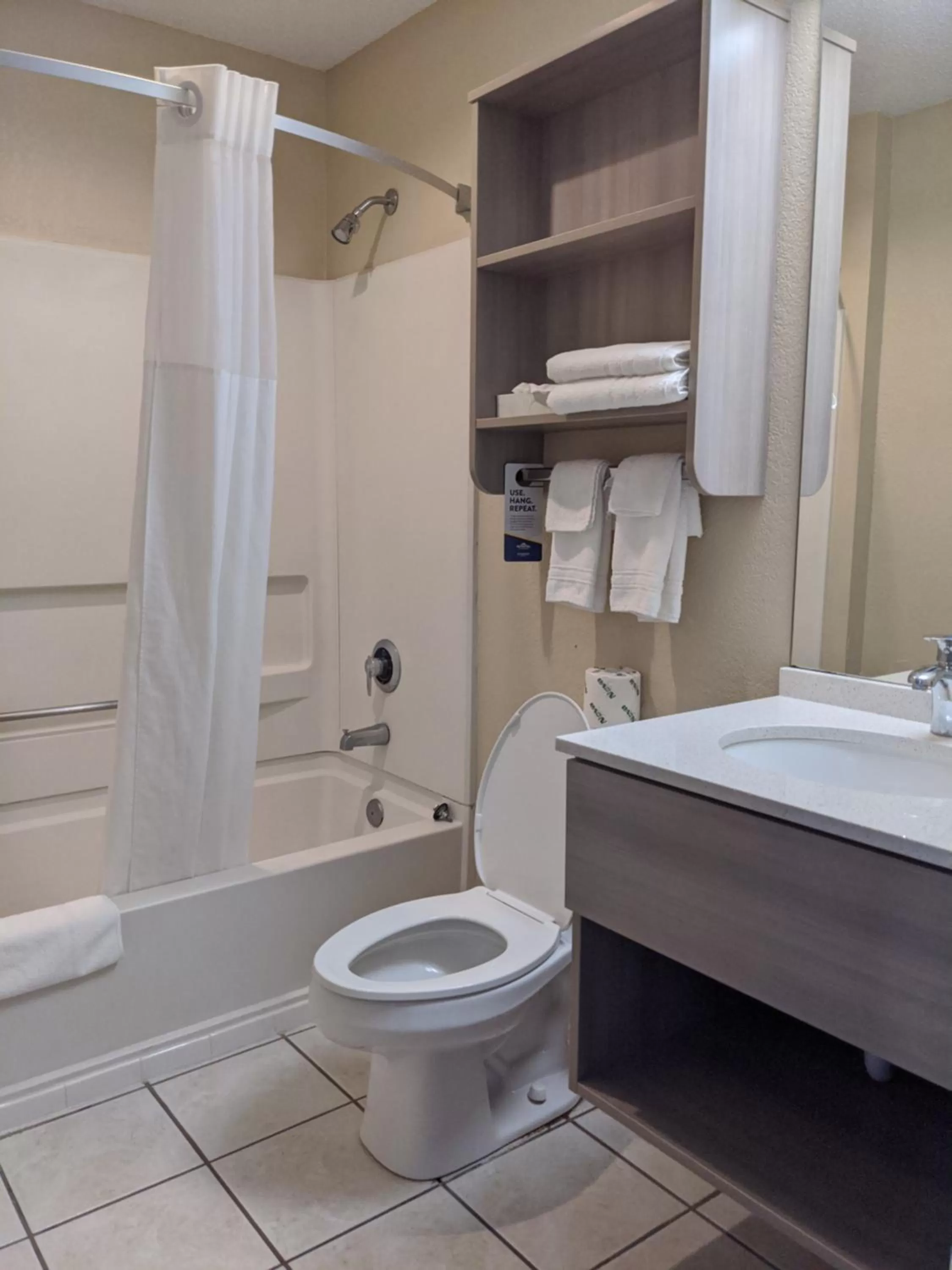 Shower in Microtel Inn Georgetown - Lexington North