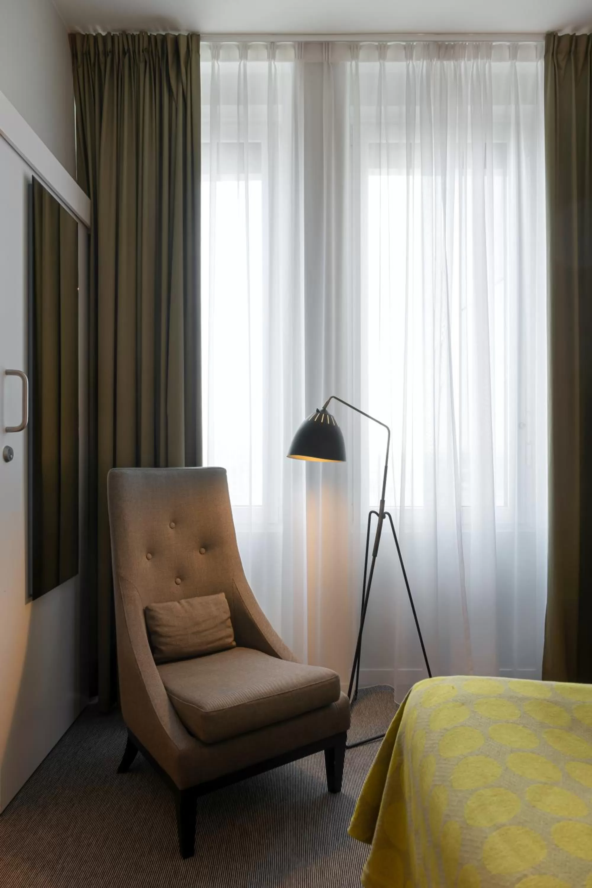 Decorative detail, Bed in Elite Hotel Ideon, Lund