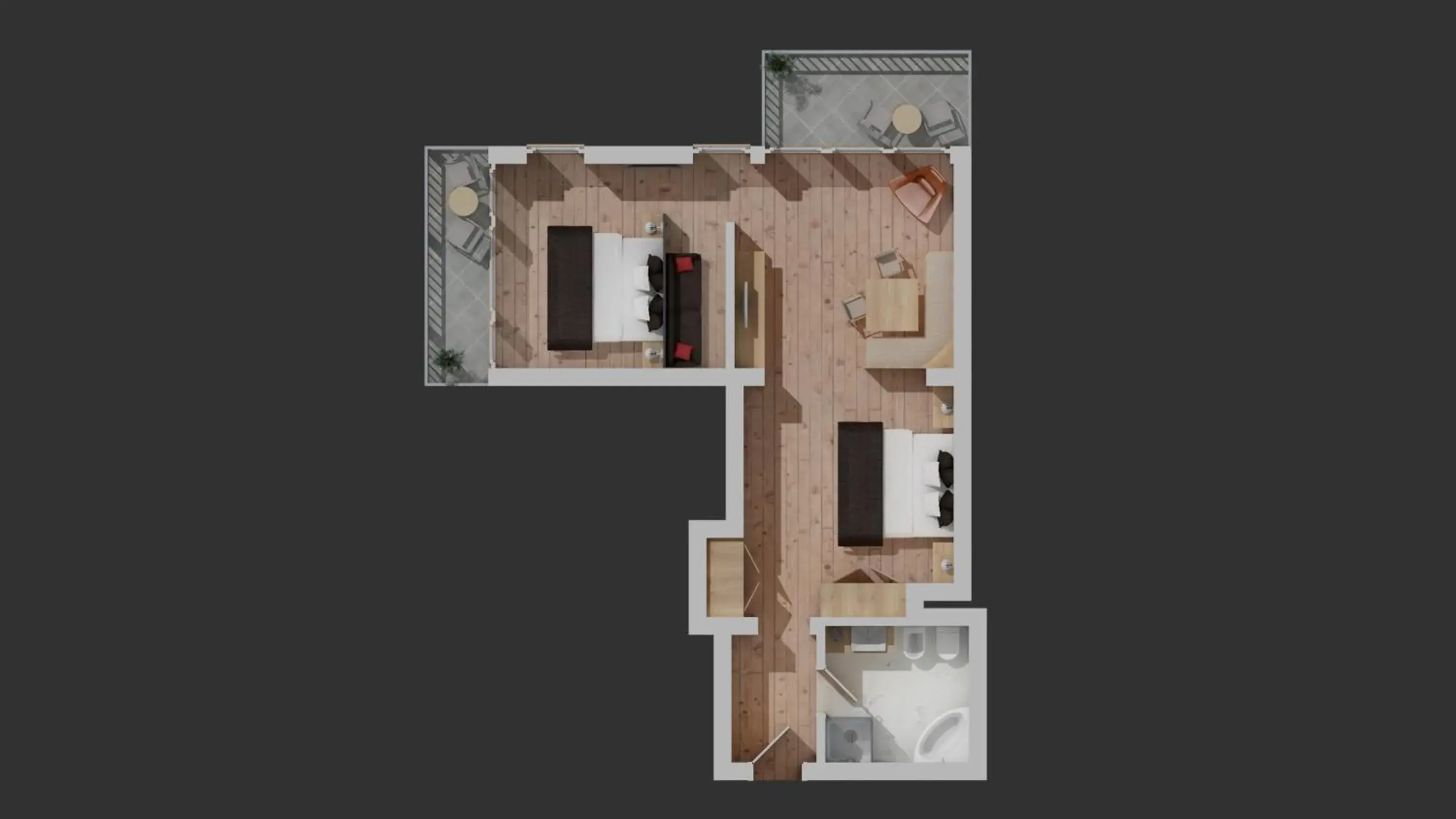 Floor Plan in Hotel Freina