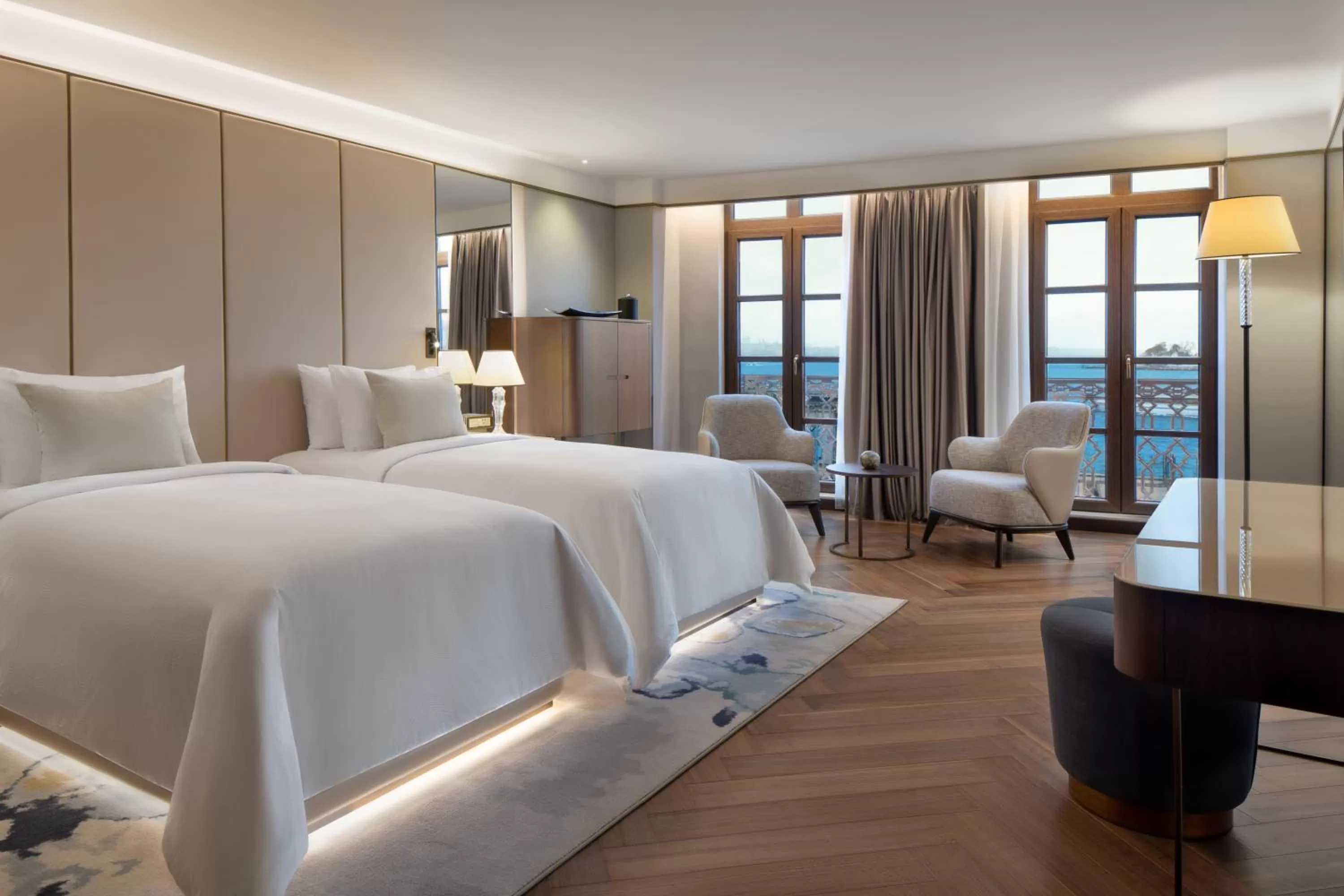 Photo of the whole room, Bed in JW Marriott Istanbul Bosphorus