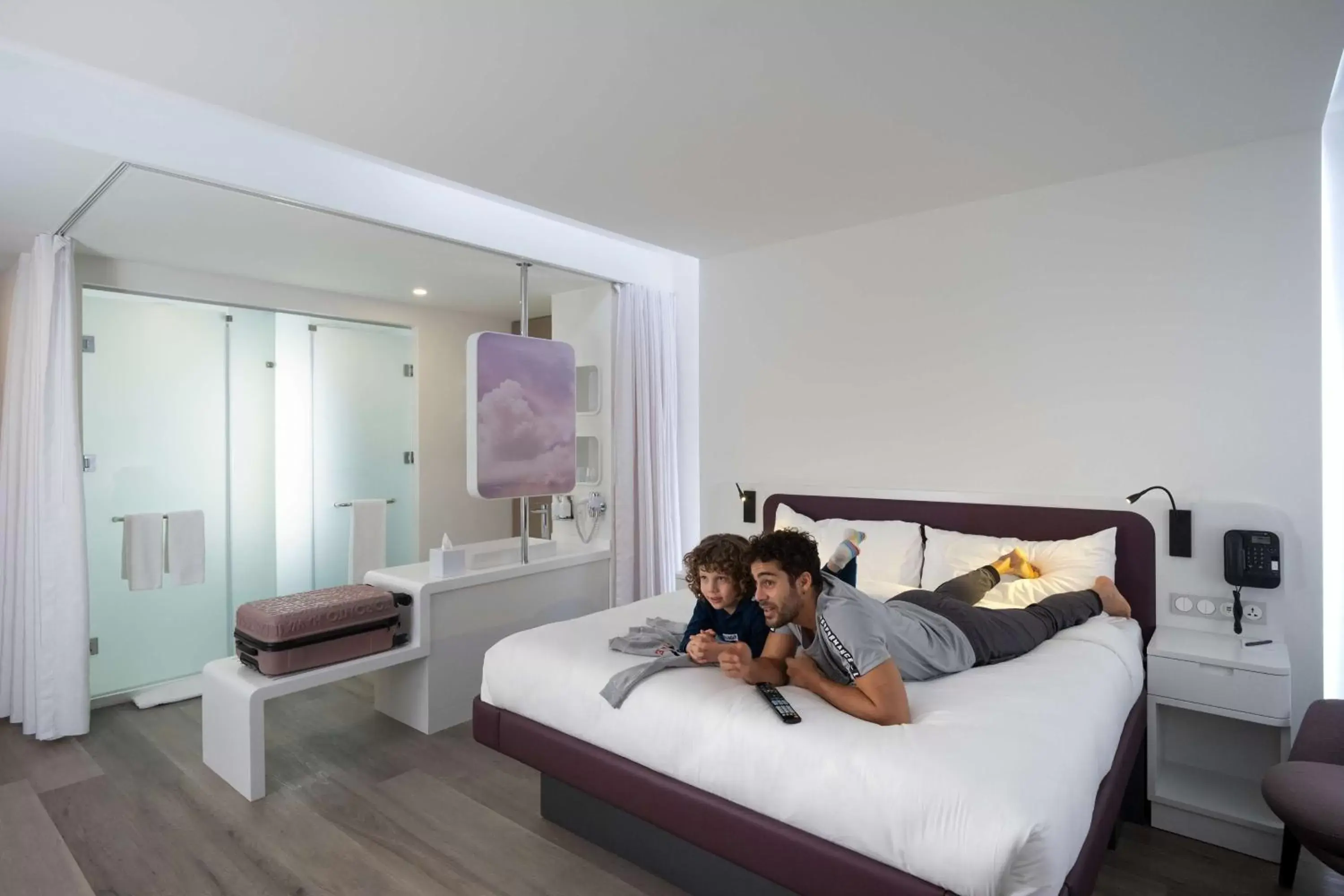 Bedroom, Bed in YOTELAIR Istanbul Airport, Duty free - International Transit area Bedroom, Bed in YOTELAIR Istanbul Airport, Duty free - International Transit area