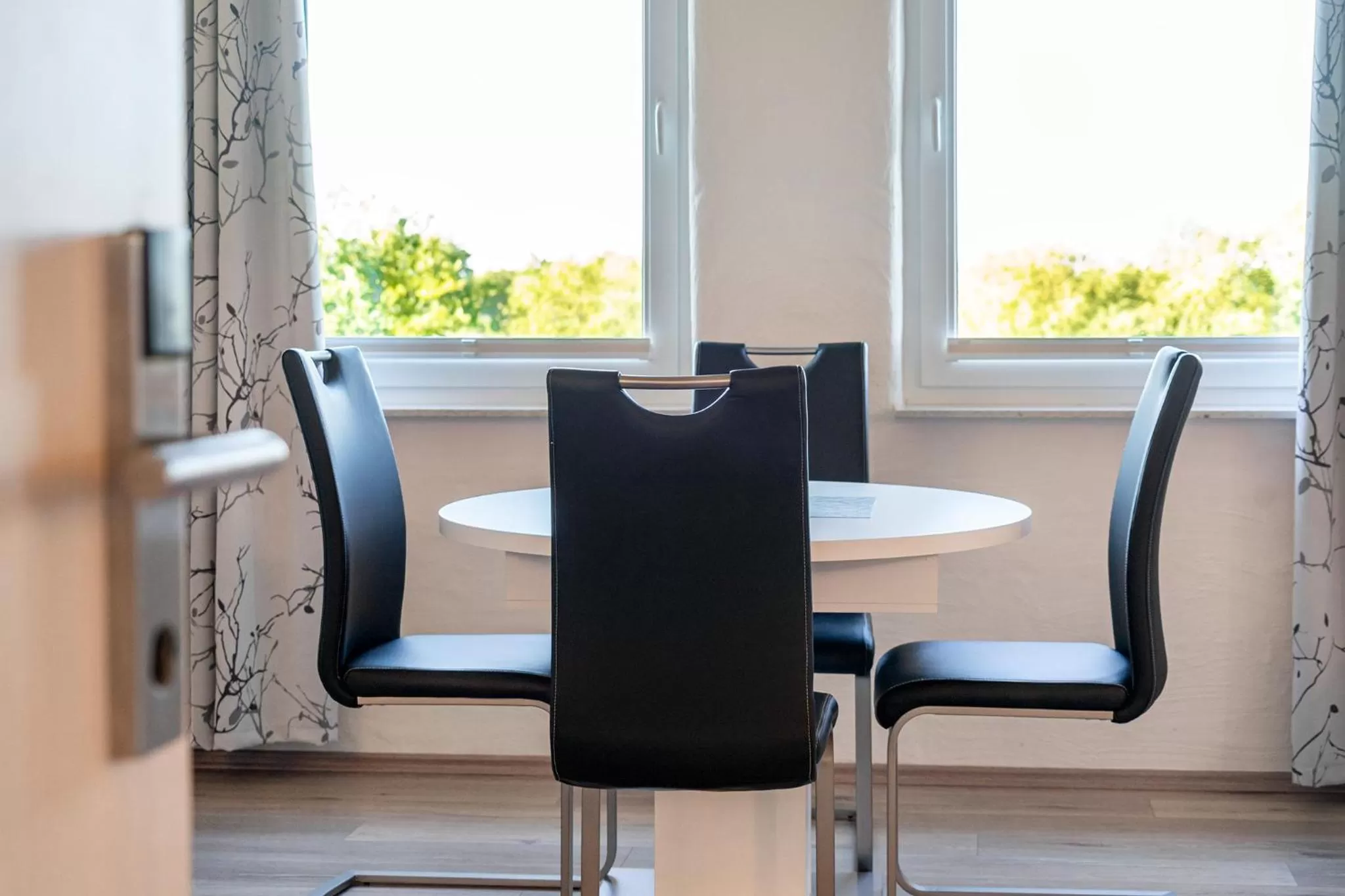 Living room in Villa Moorstern am Badesee Tannenhausen