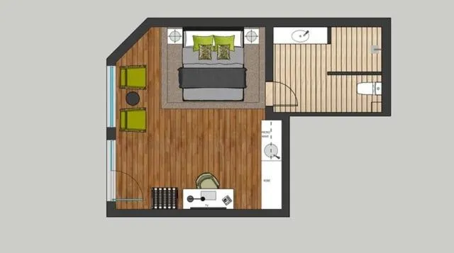 Floor plan in Allure On Ocean Motel - Mollymook Beach