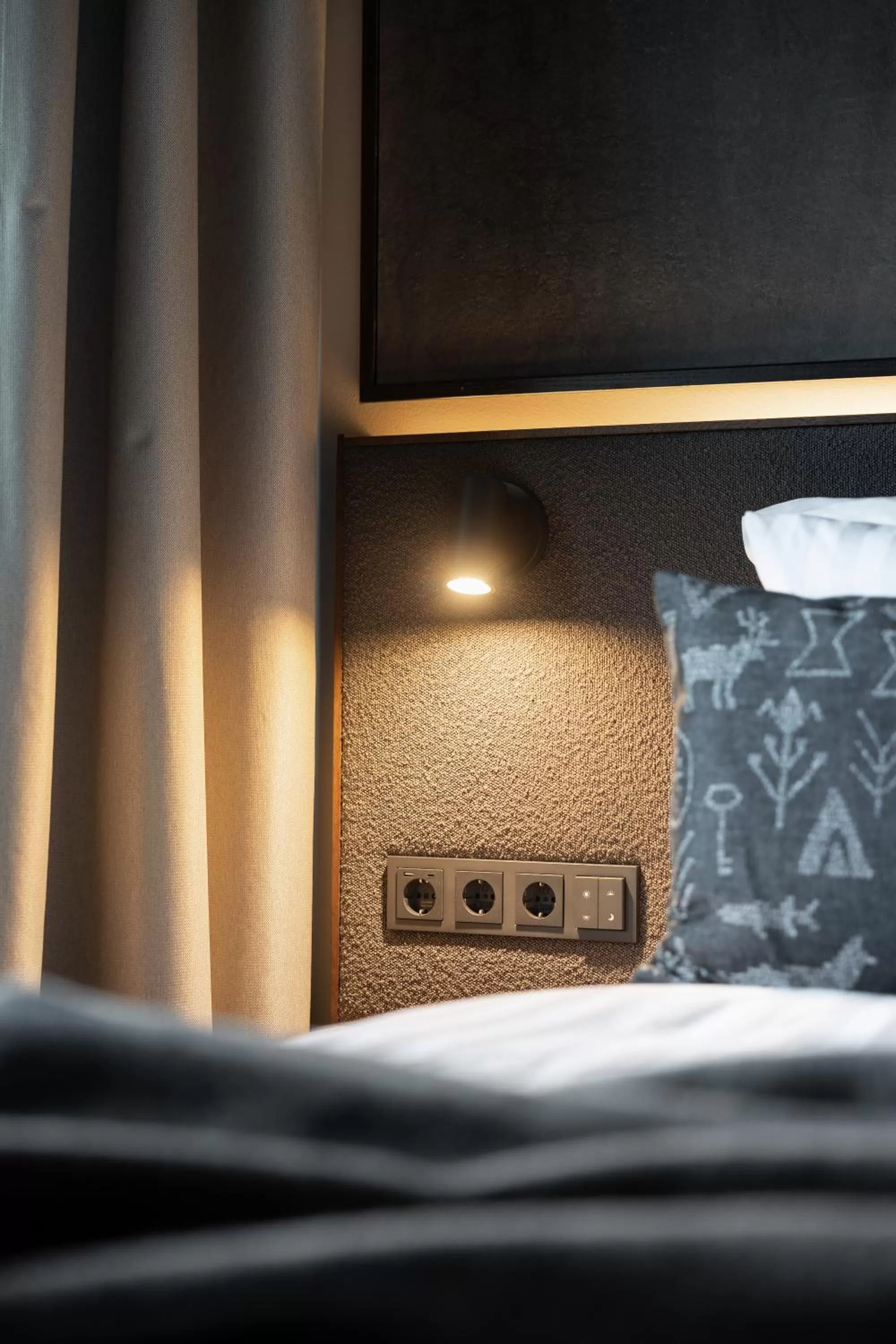 Decorative detail, Bed in Lapland Hotels Arena