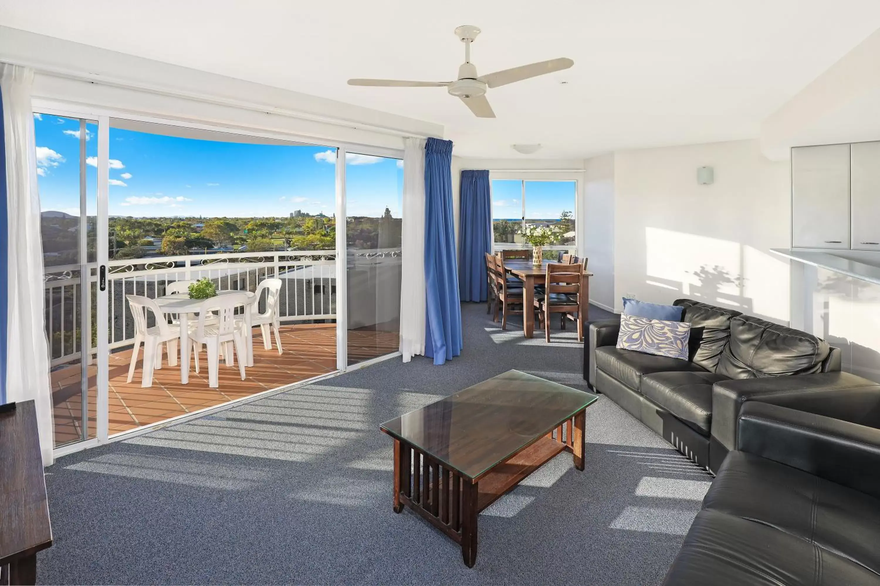 Living room in Beachside Resort Kawana Waters