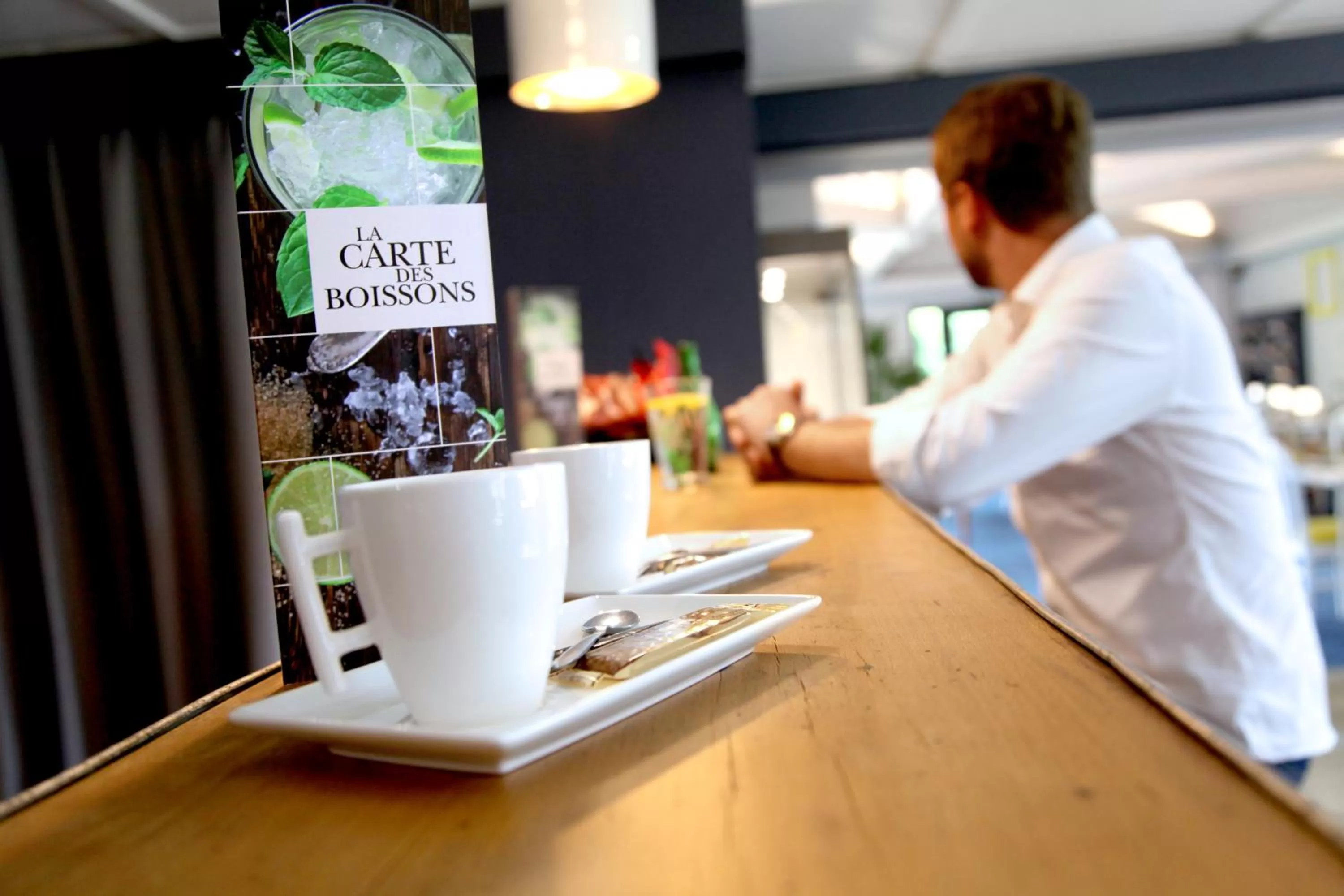 Lounge or bar in Kyriad Lannion-Perros-Guirec