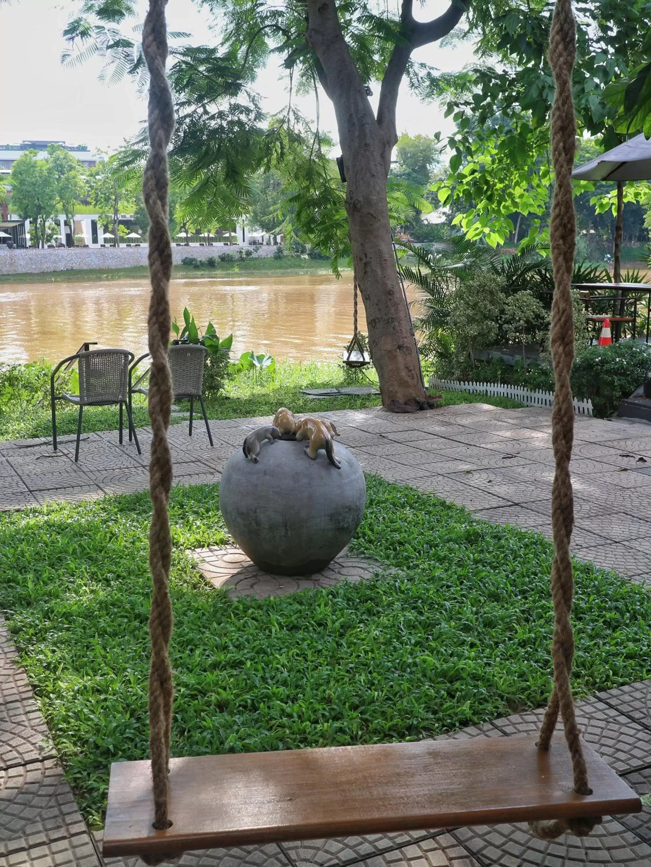 Garden in i-river chiangmai