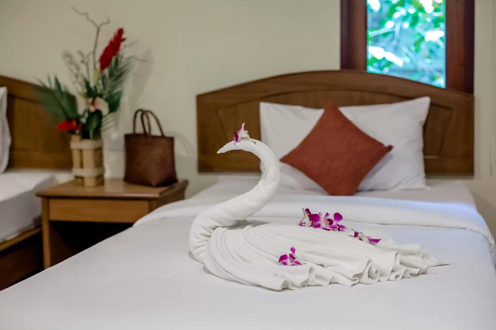 Bed in Aonang Cliff View Resort SHA Extra Plus