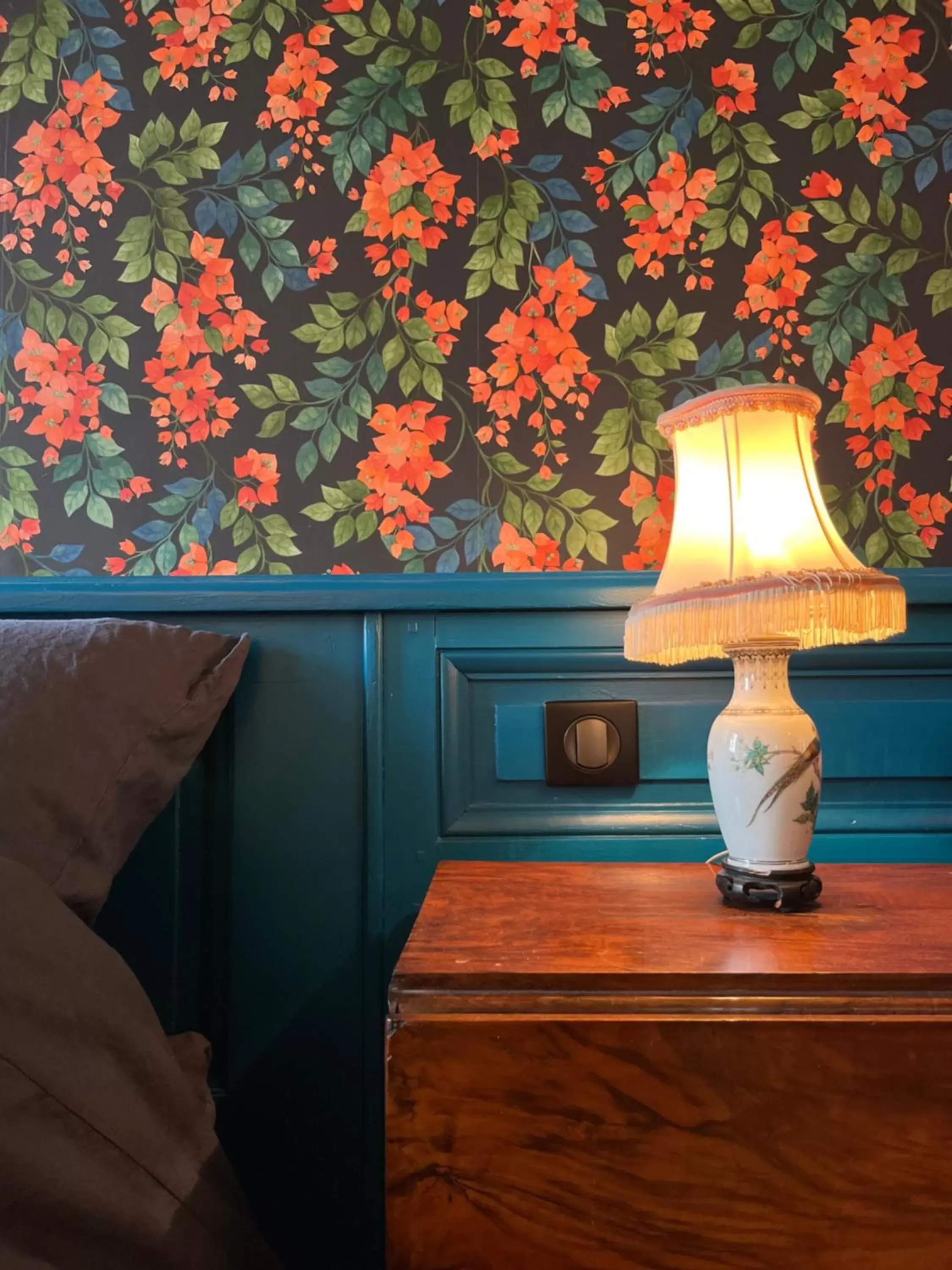 Decorative detail, Bed in Le Clos Chalmon Chambre d'hôte