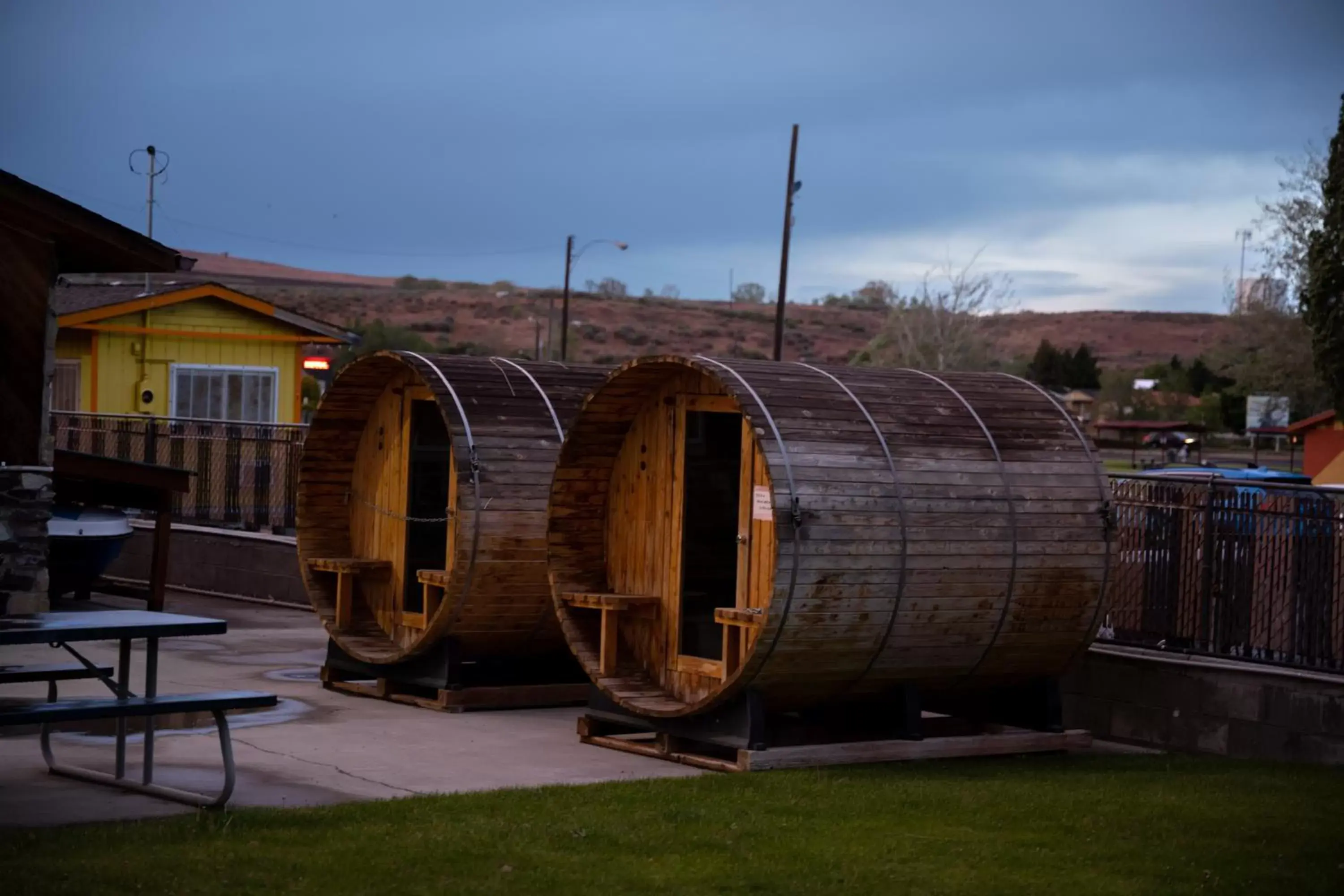 Sauna in Soap Lake Natural Spa and Resort