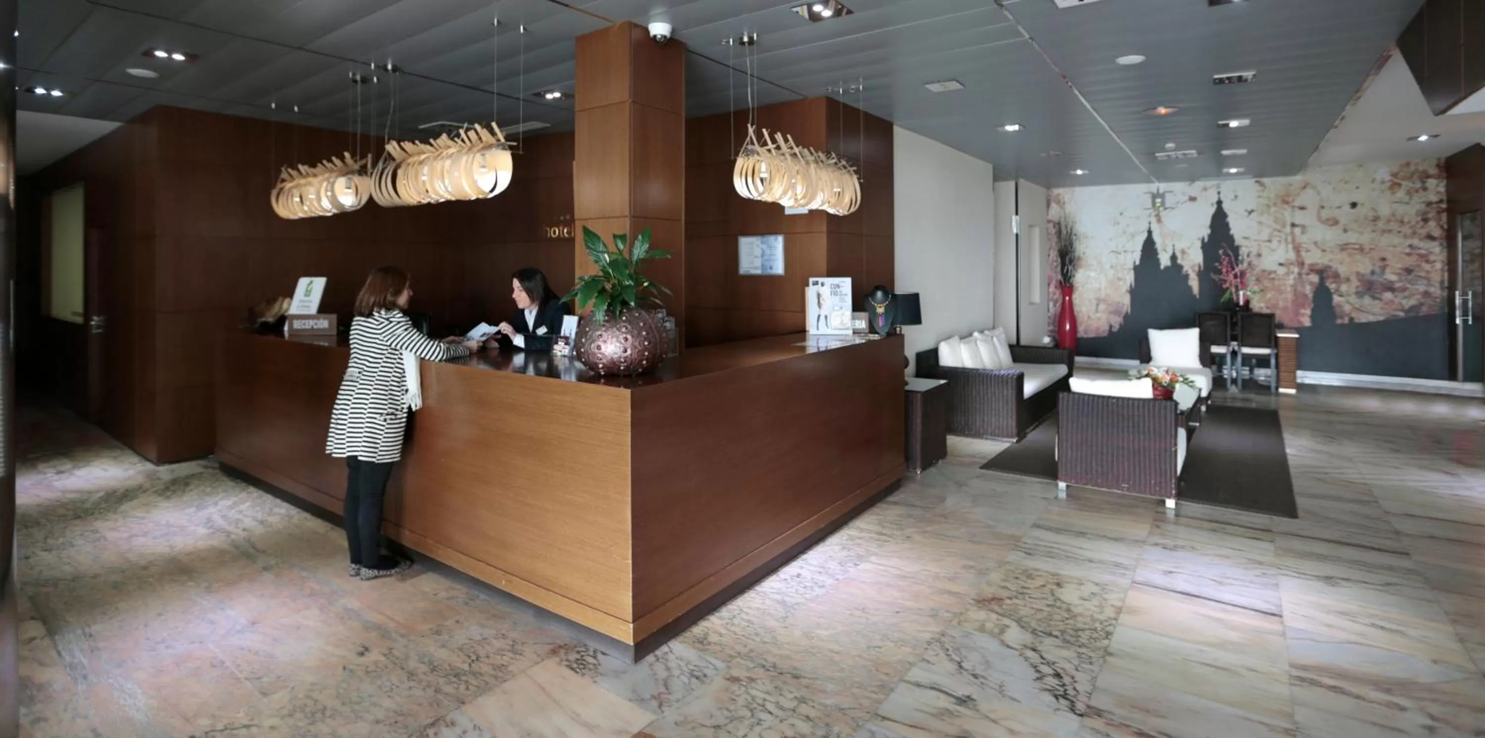 Lobby or reception in Hotel Spa Congreso