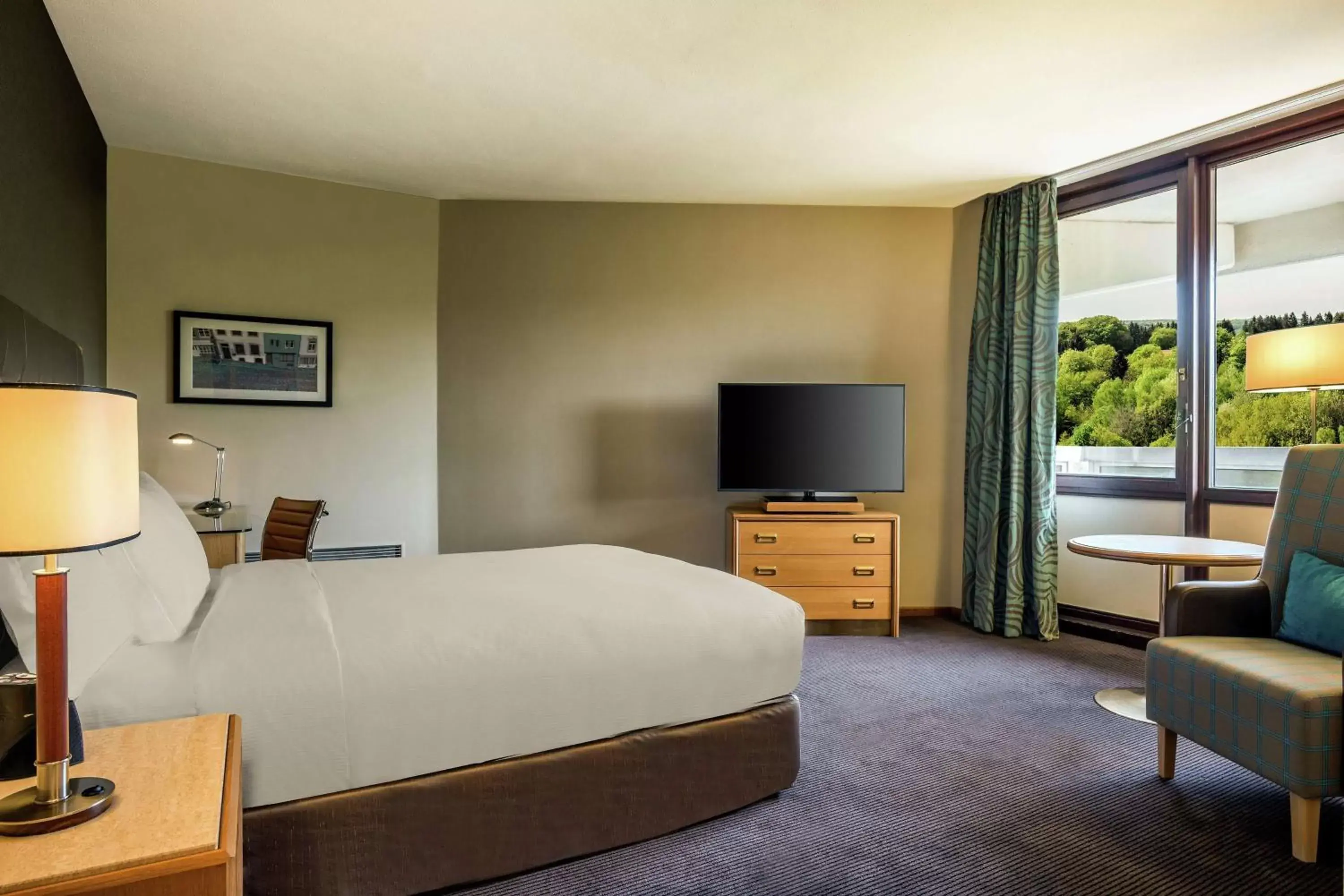 Bedroom, TV/Entertainment Center in DoubleTree by Hilton Luxembourg