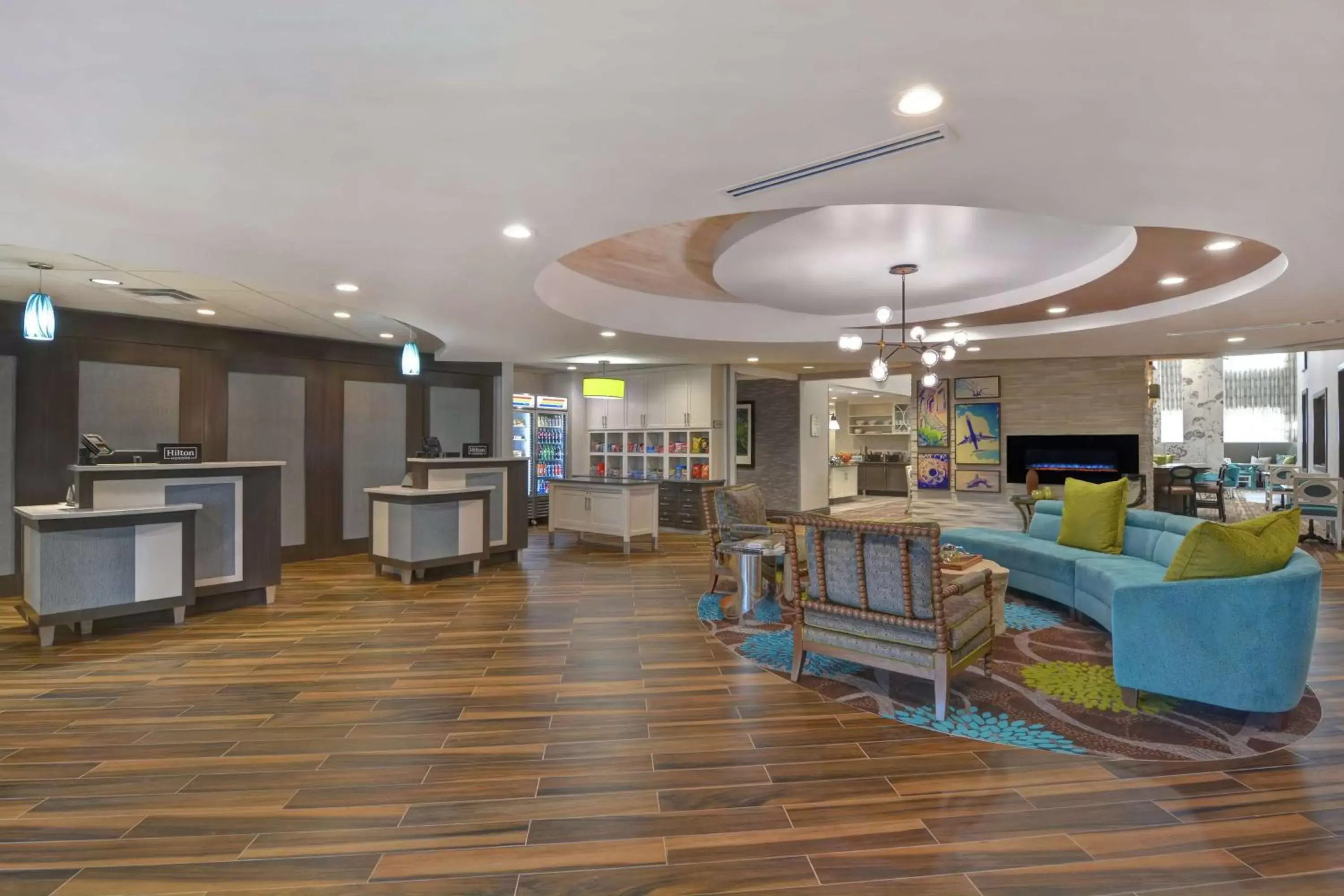 Lobby or reception, Restaurant/Places to Eat in Homewood Suites By Hilton Savannah Airport