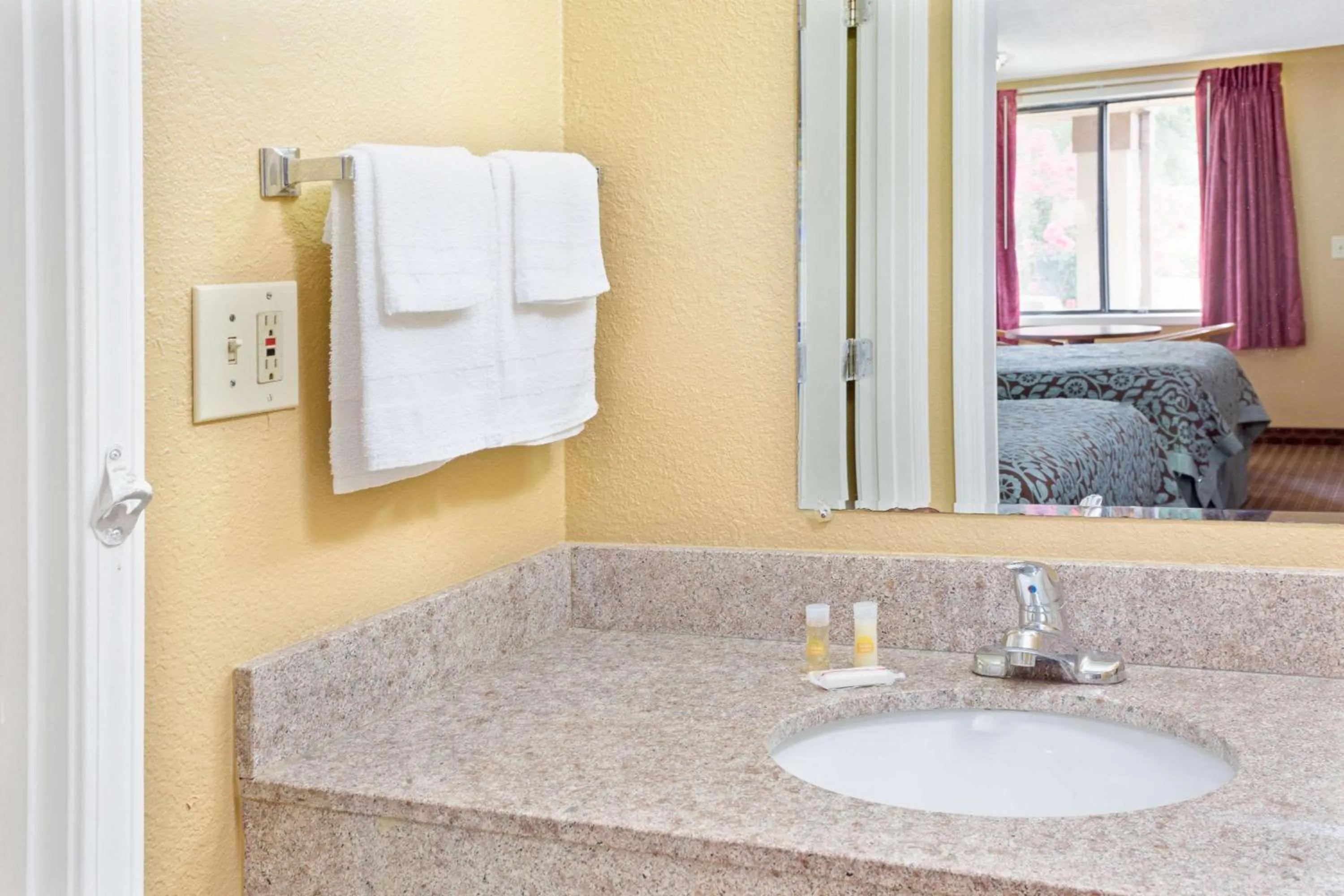 Bathroom in Days Inn by Wyndham Lawrenceville