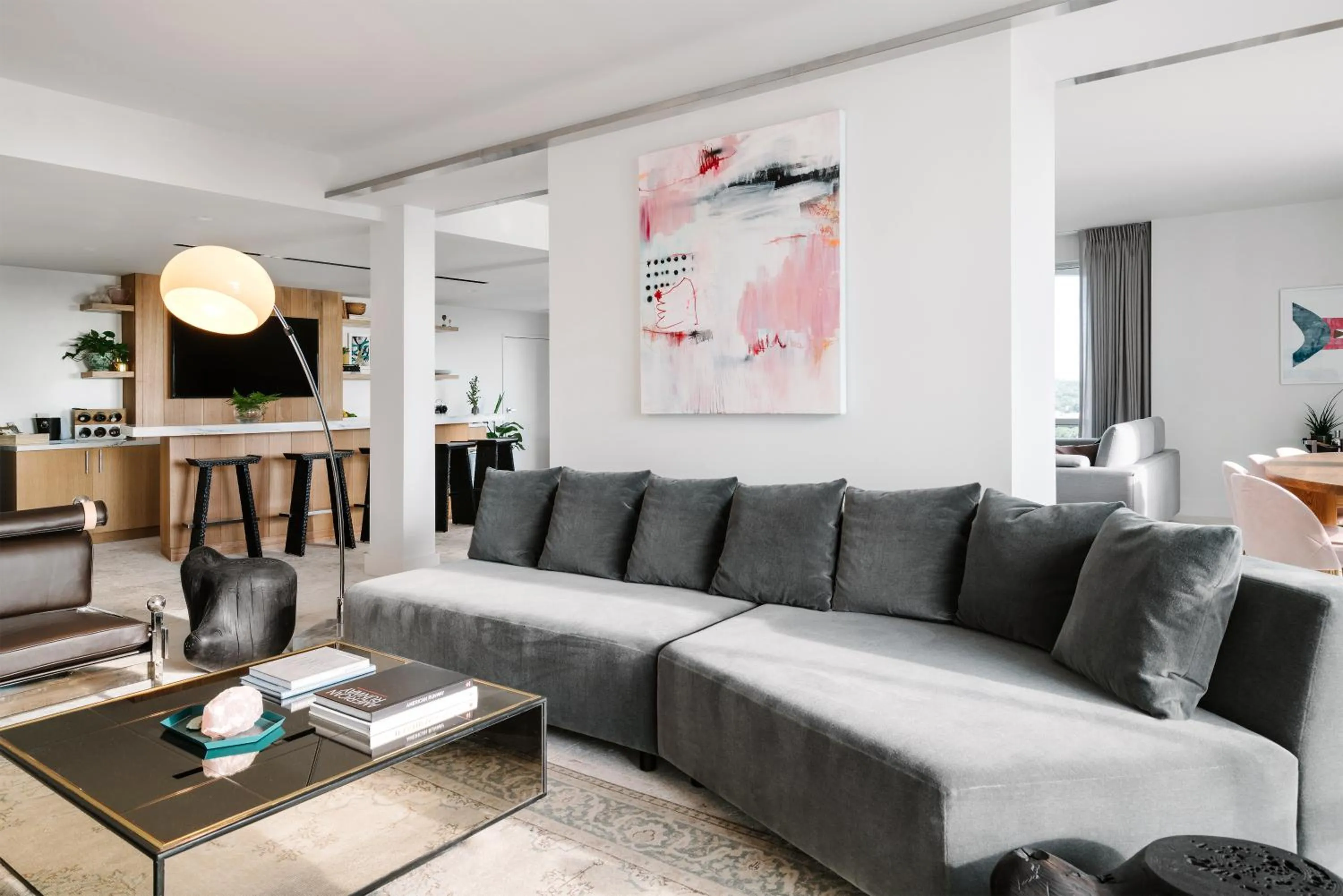 Seating area in The LINE Austin