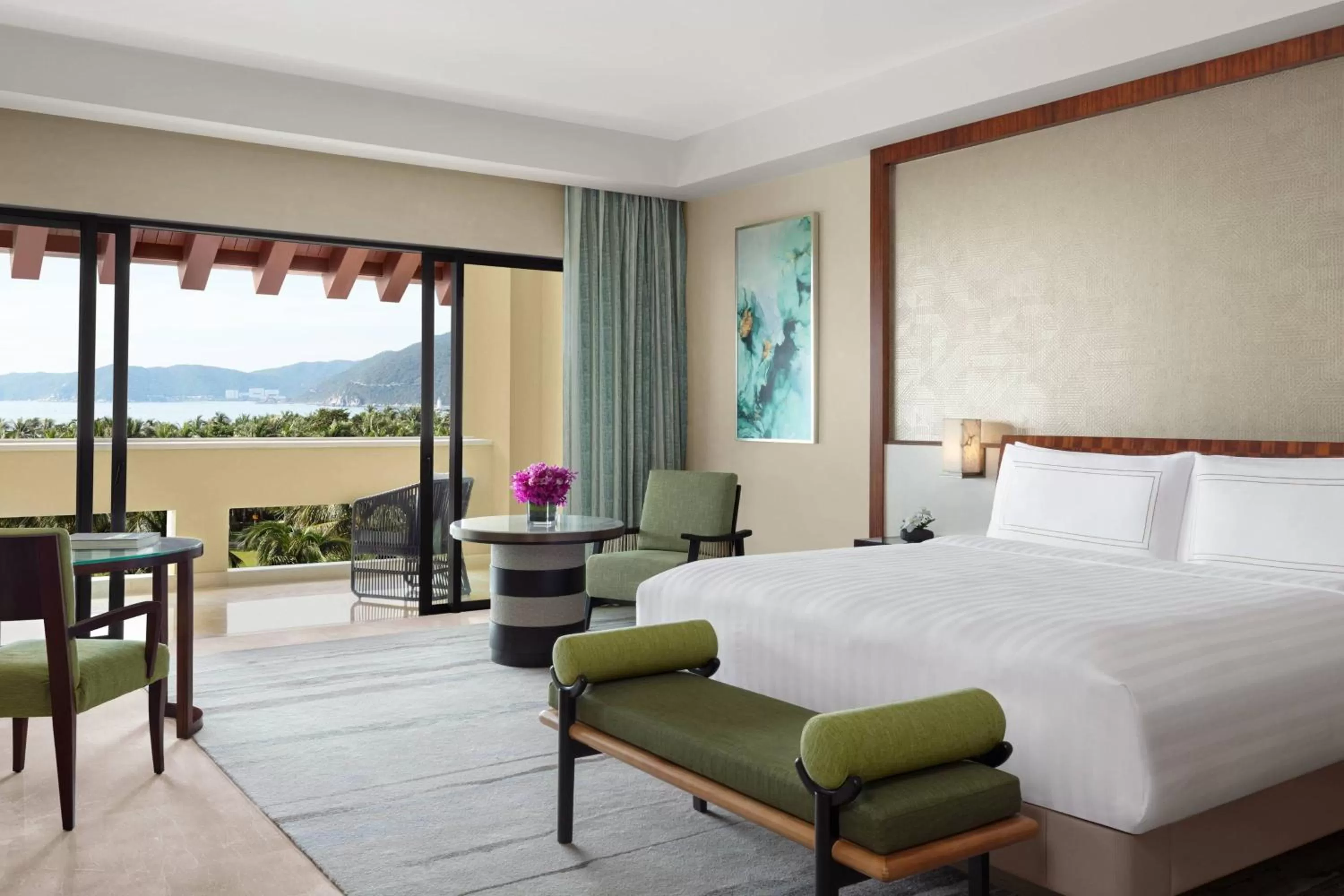 Bedroom, Bed in The Ritz-Carlton Sanya, Yalong Bay