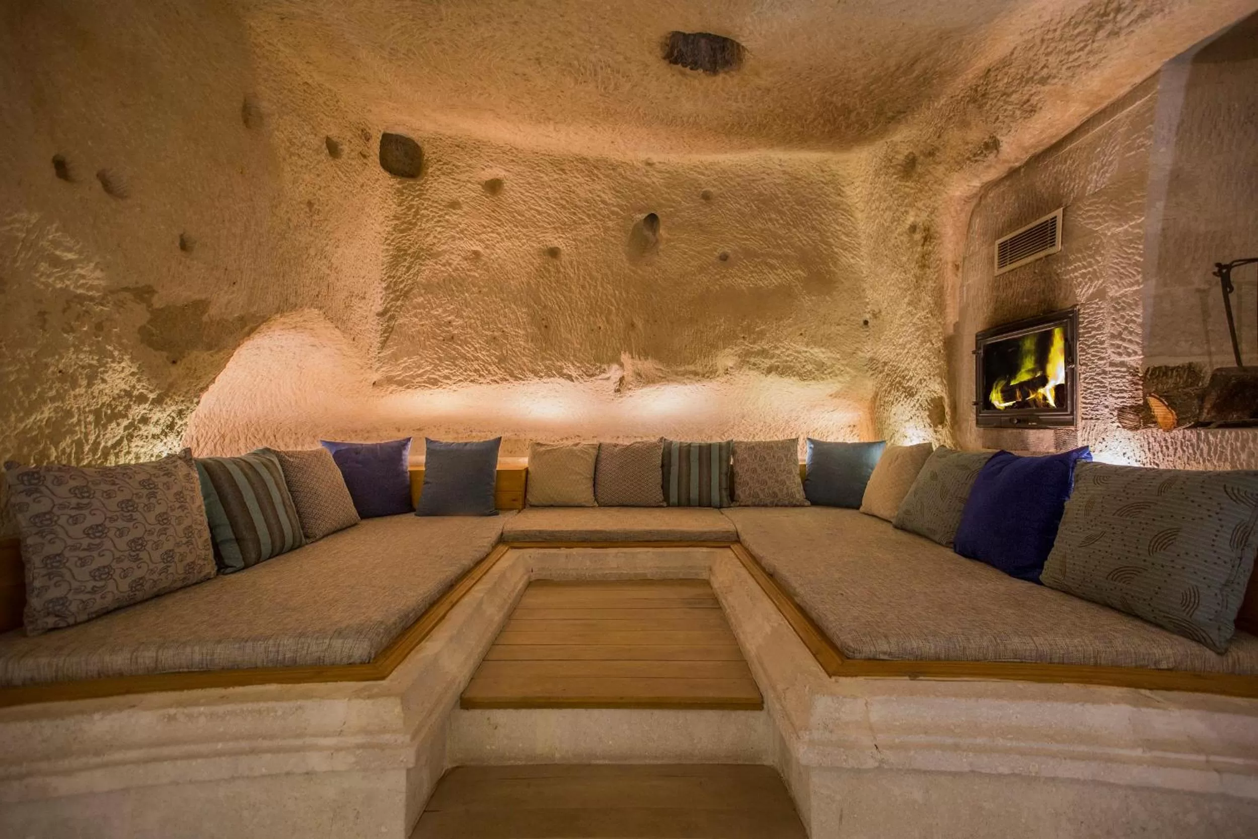 Living room in Azure Cave Suites - Cappadocia