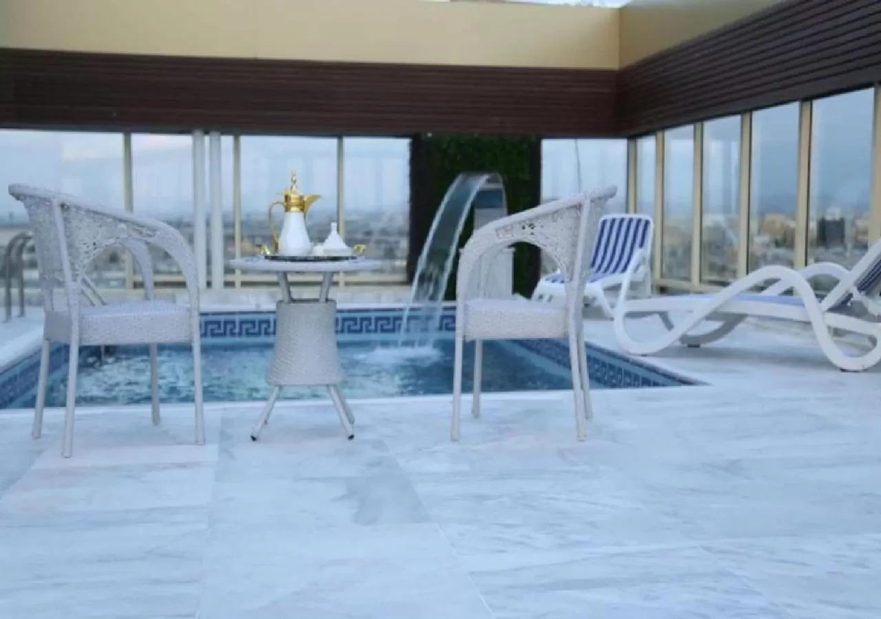 Patio in شقق ارين المطار