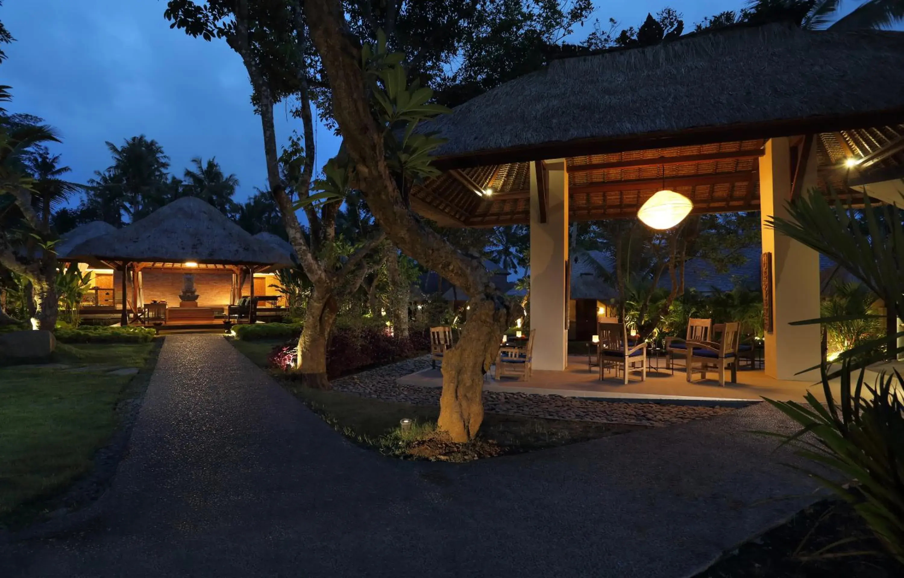 Restaurant/places to eat, Property Building in Temuku Villas Ubud - CHSE Certified