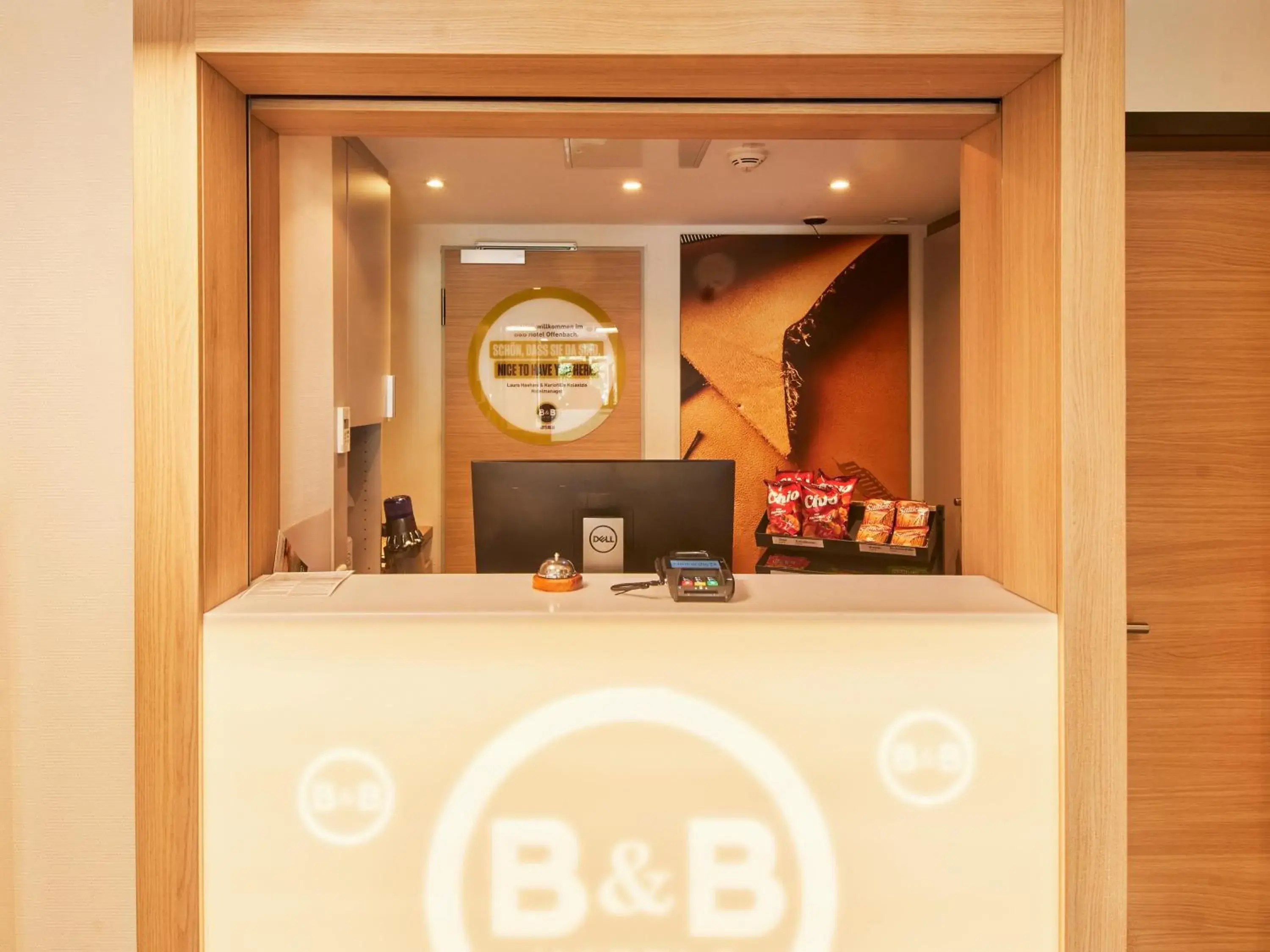 Lobby or reception in B&B Hotel Offenbach-Süd Lobby or reception in B&B Hotel Offenbach-Süd