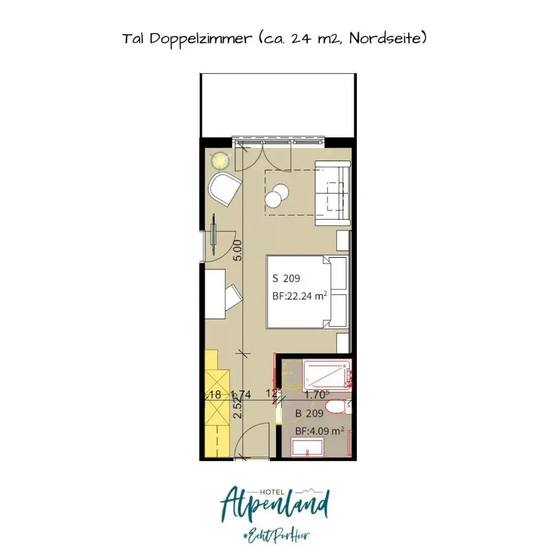 Floor Plan in Hotel Alpenland