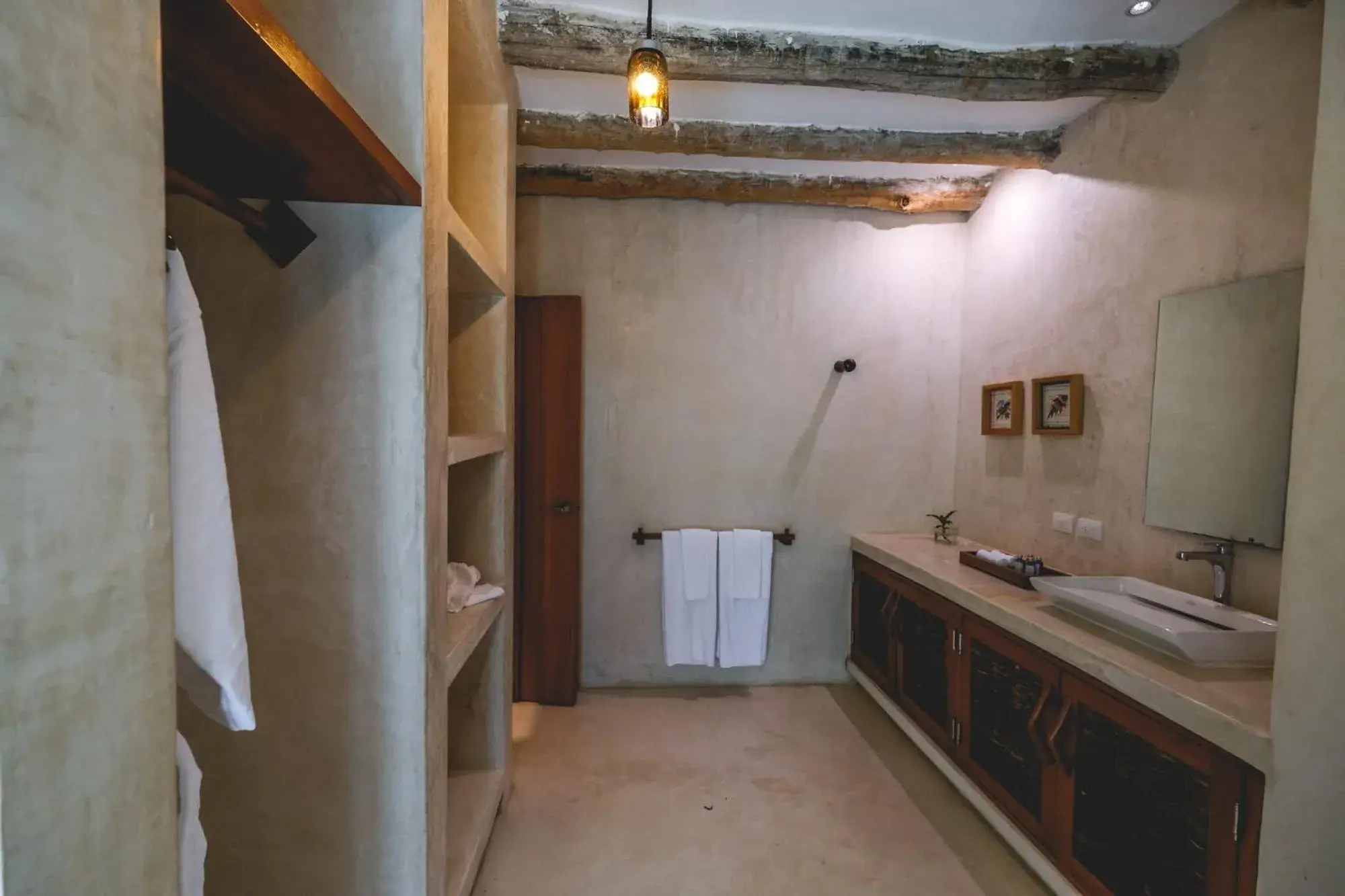 Bathroom, Kitchen/Kitchenette in Wakax Hacienda - Cenote & Boutique Hotel