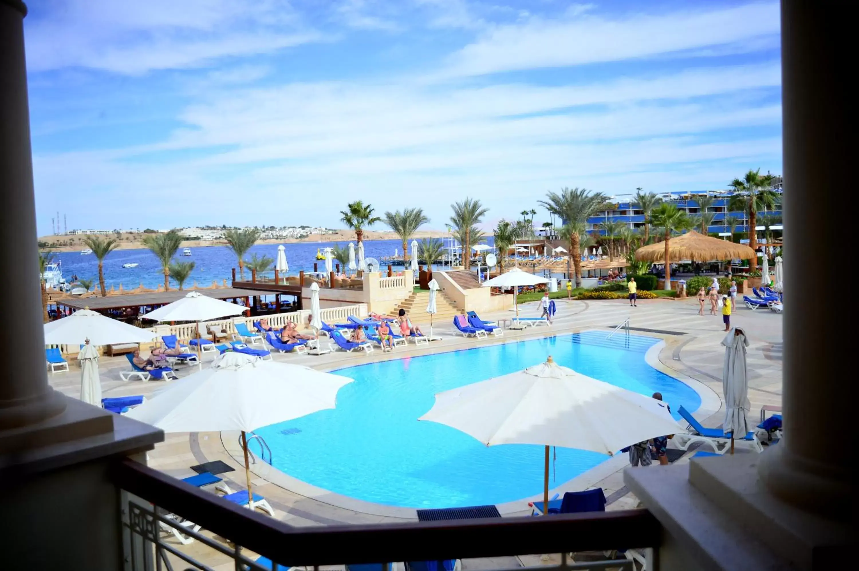 Balcony/Terrace, Pool View in Marina Sharm Hotel