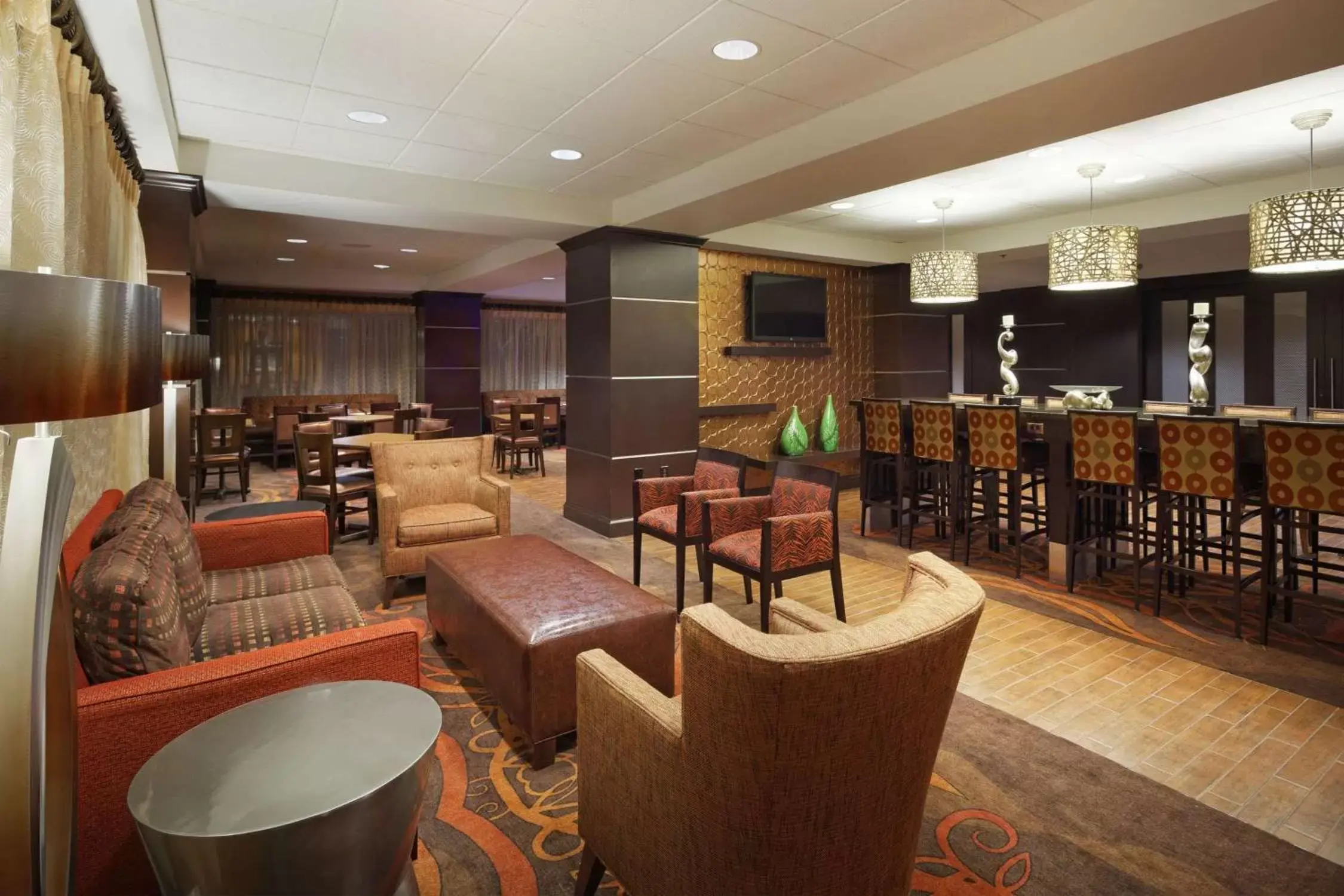 Lobby or reception, Lounge/Bar in Hampton Inn Houston Near the Galleria