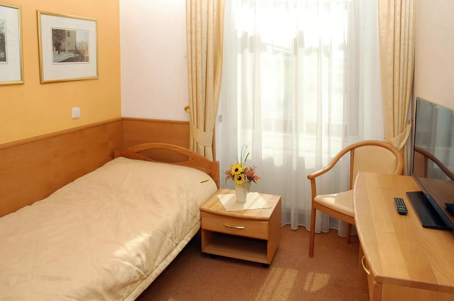 Bed in Hotel Restaurant Modrá Hvězda