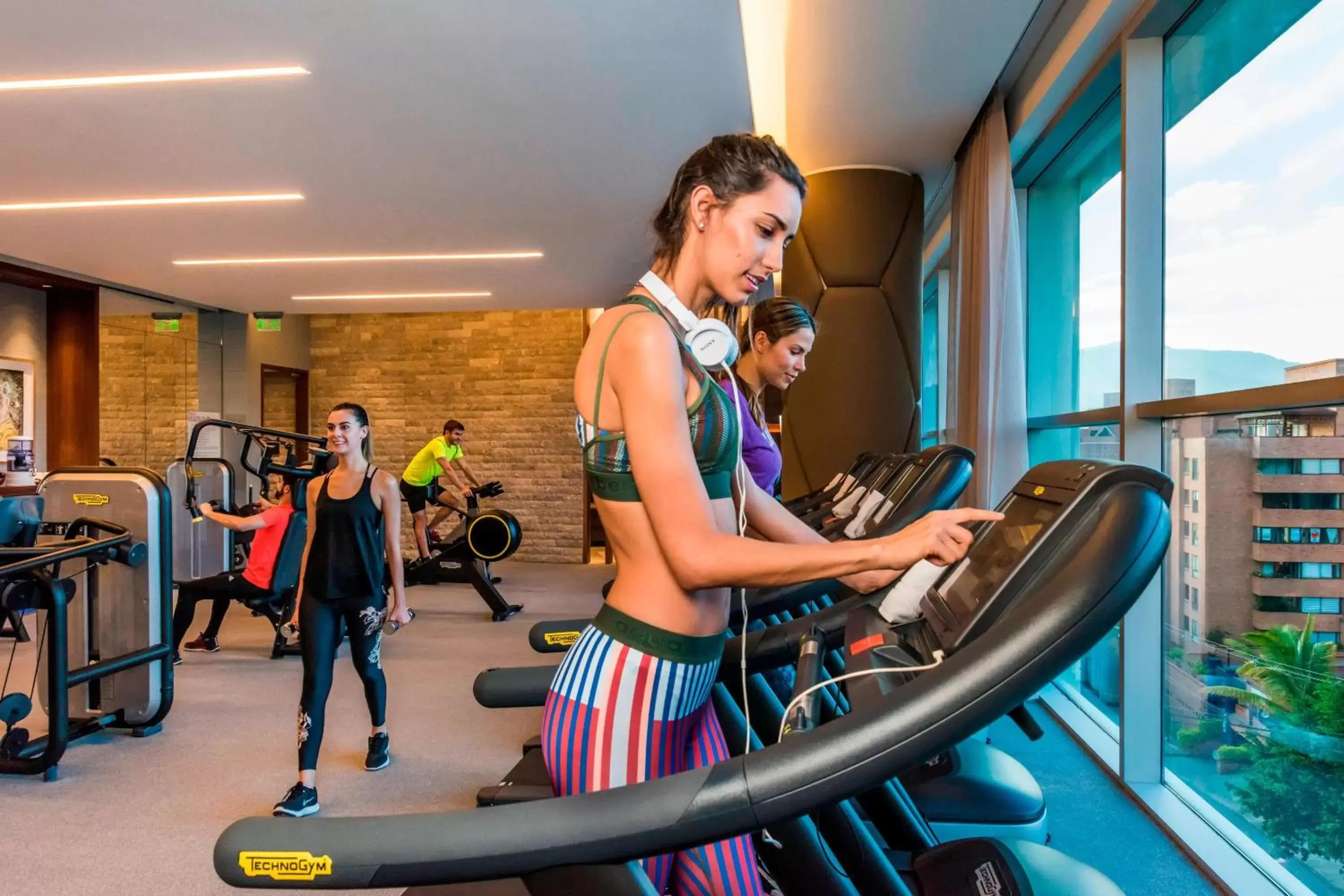 Fitness centre/facilities in Medellin Marriott Hotel