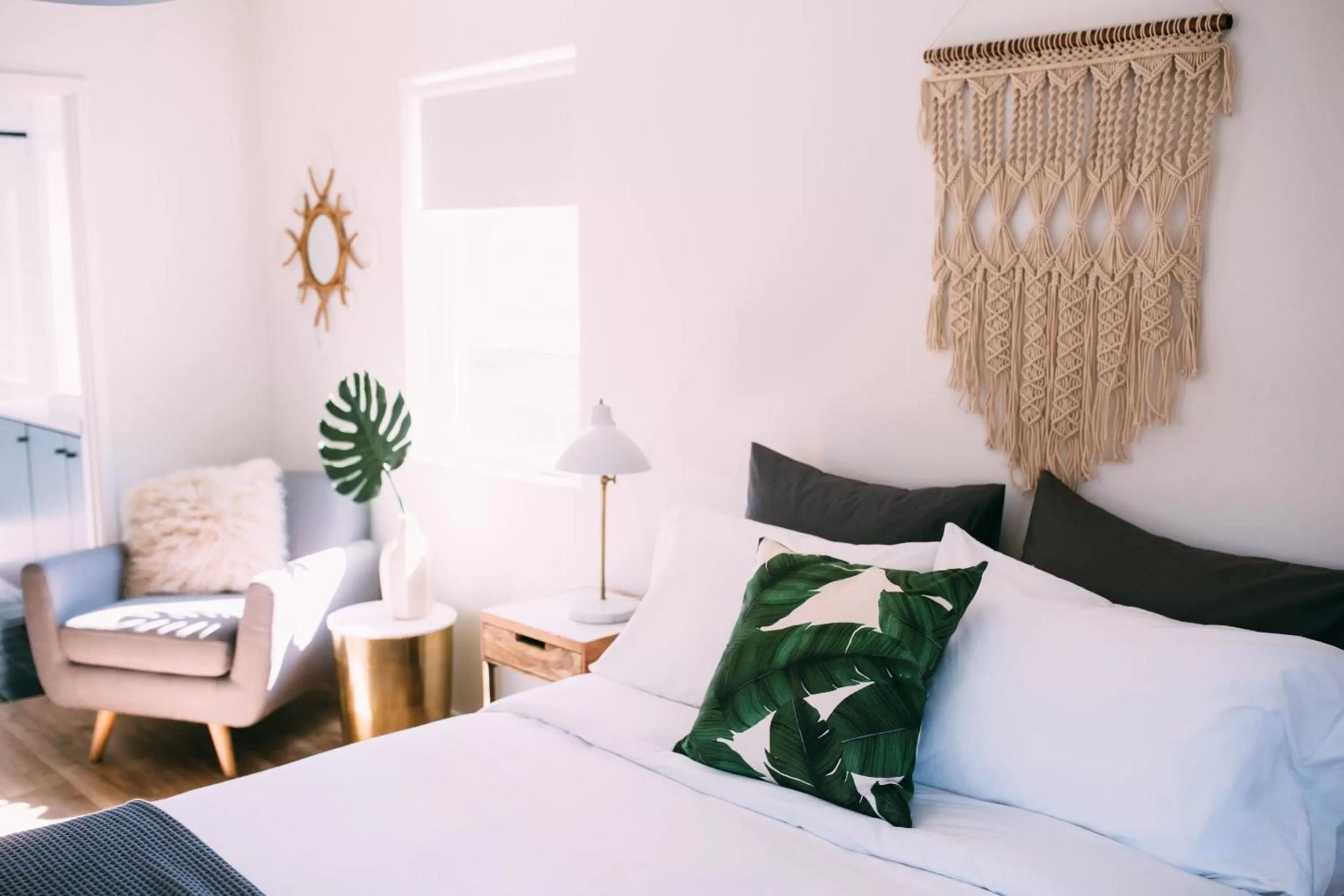 Decorative detail, Bed in Noon on Sunset Hill