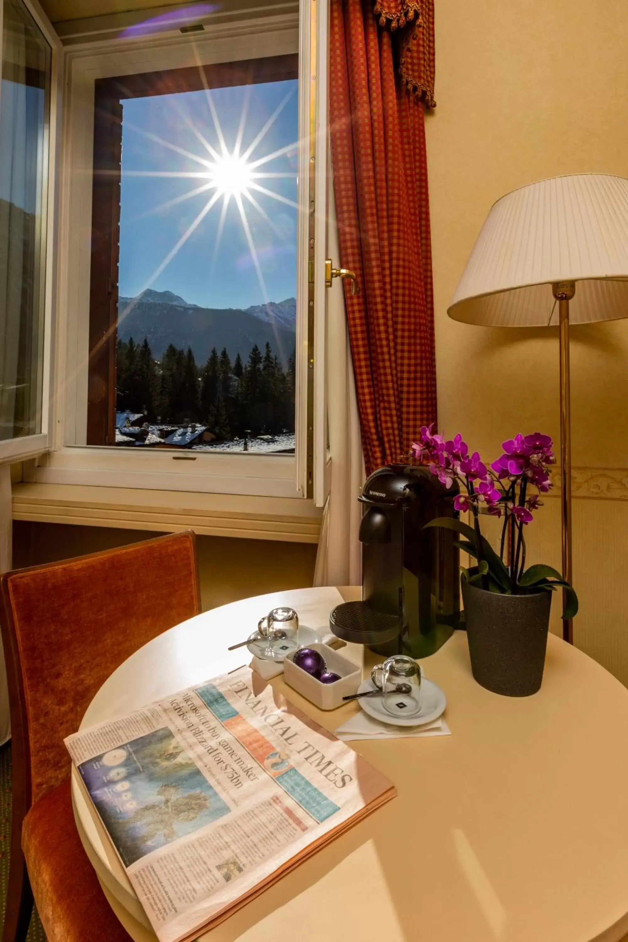 Mountain view in Grand Hotel Royal E Golf