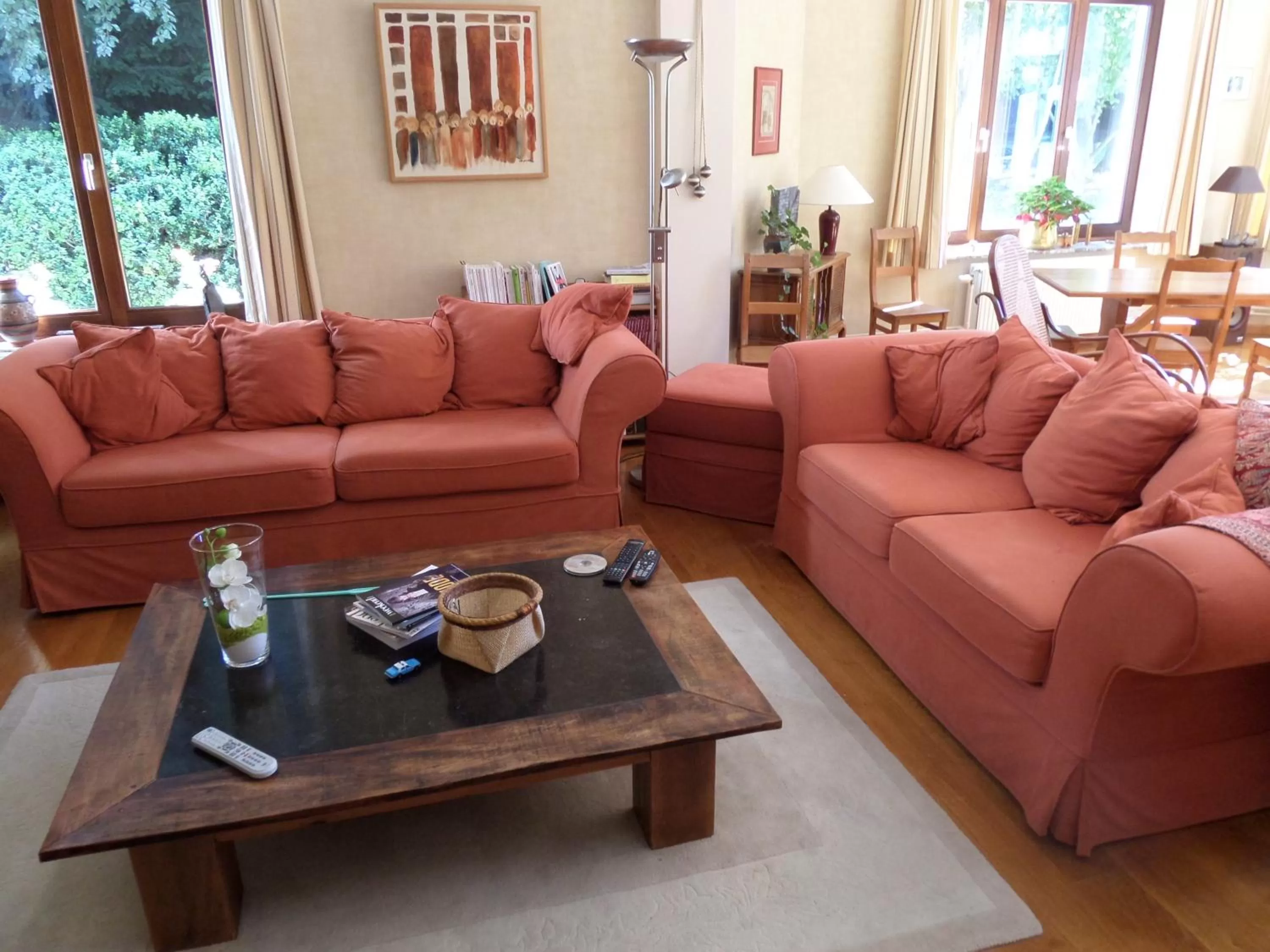 Living room in L'Étape Fagnarde - Bed, Breakfast & Sauna